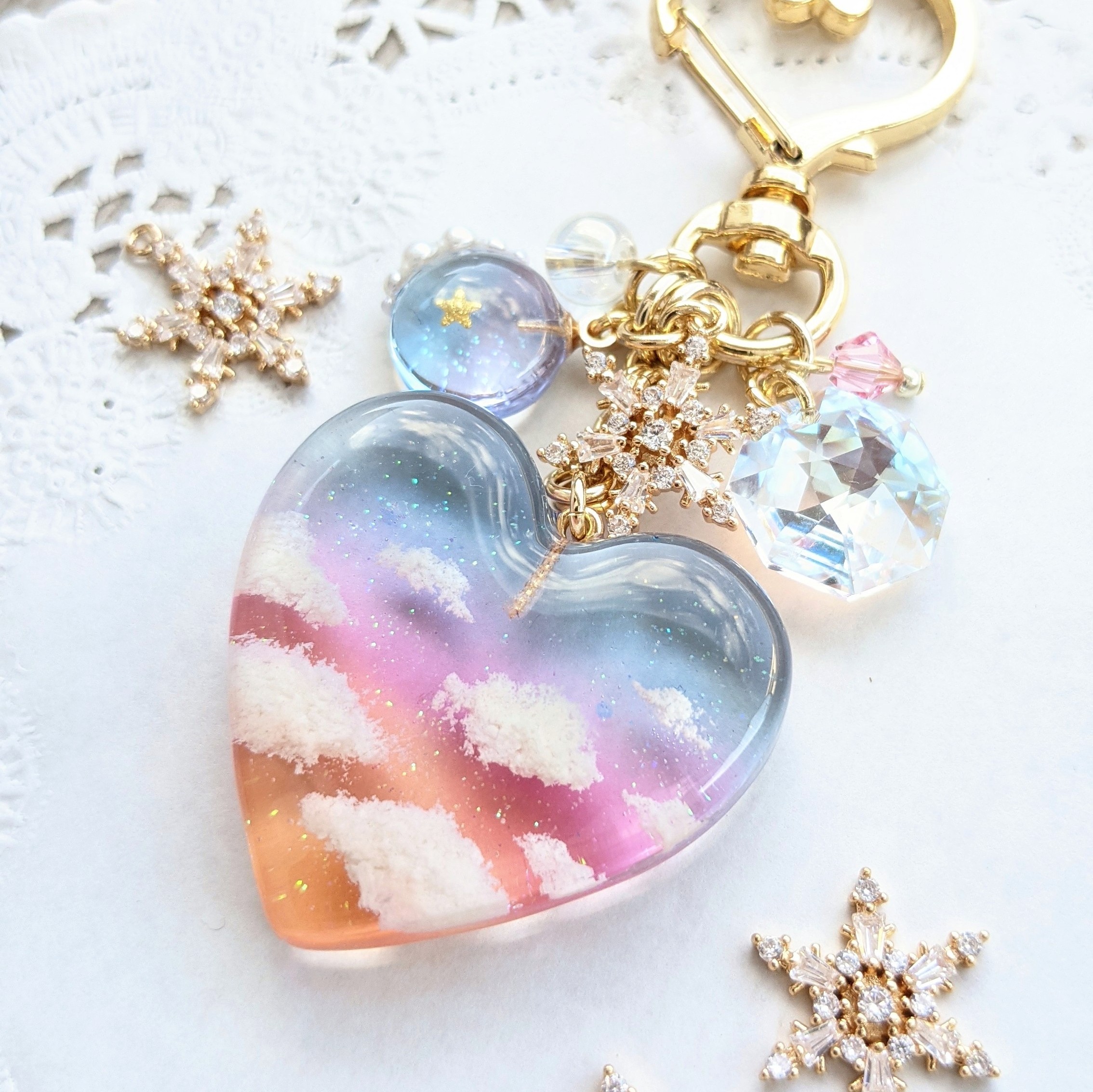 夕空ハートのキーホルダーの画像3