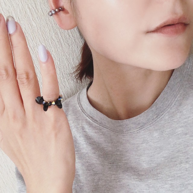 14kgf swaro pearl earcuff setの画像2