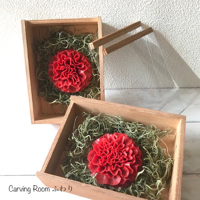 ソープカービング　カーネーションの画像3