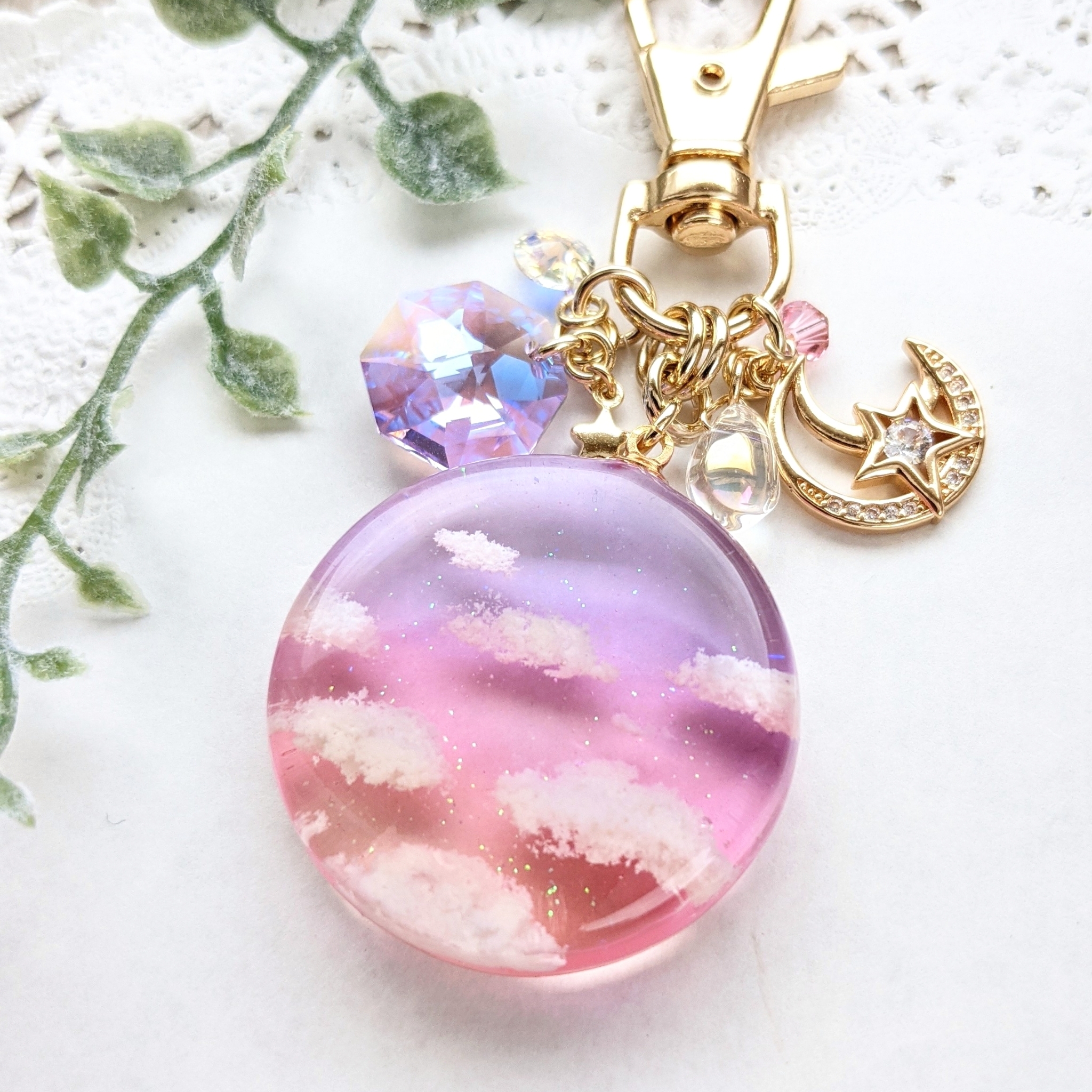 夕焼け空のキーホルダーの画像2