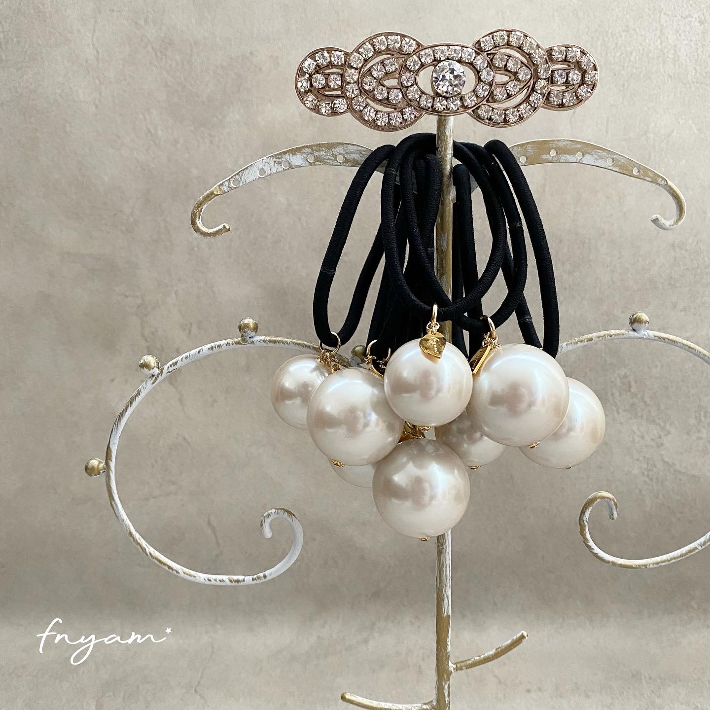 Bigパールヘアゴムの画像3