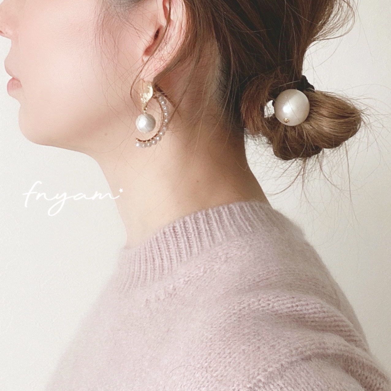 Bigパールヘアゴムの画像4