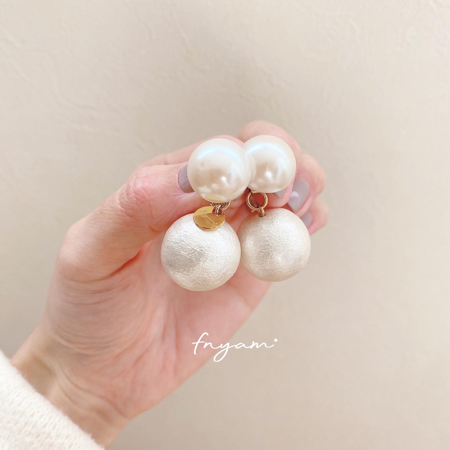 オールシーズン雪だるまピアス/イヤリングの画像3