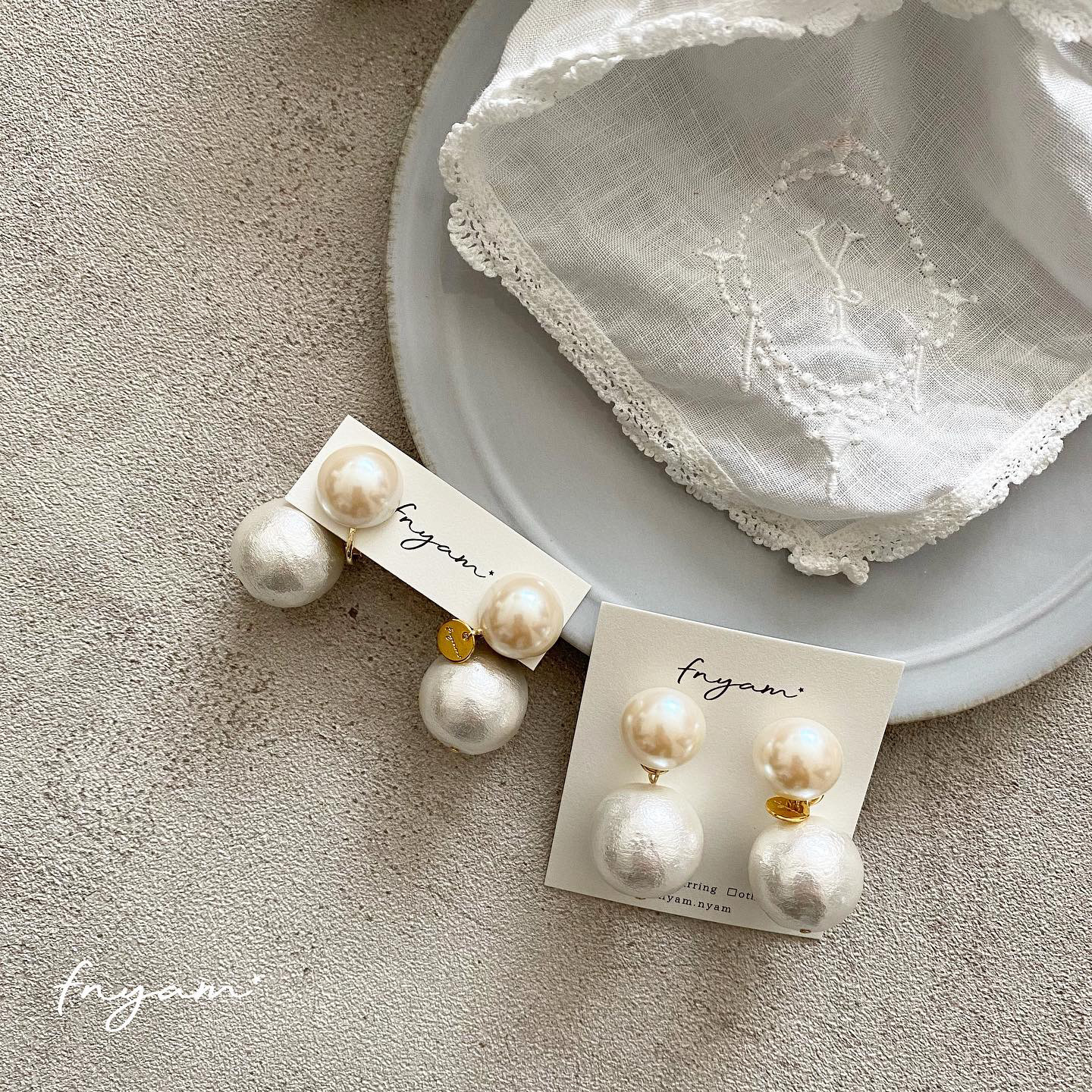 オールシーズン雪だるまピアス/イヤリングの画像4