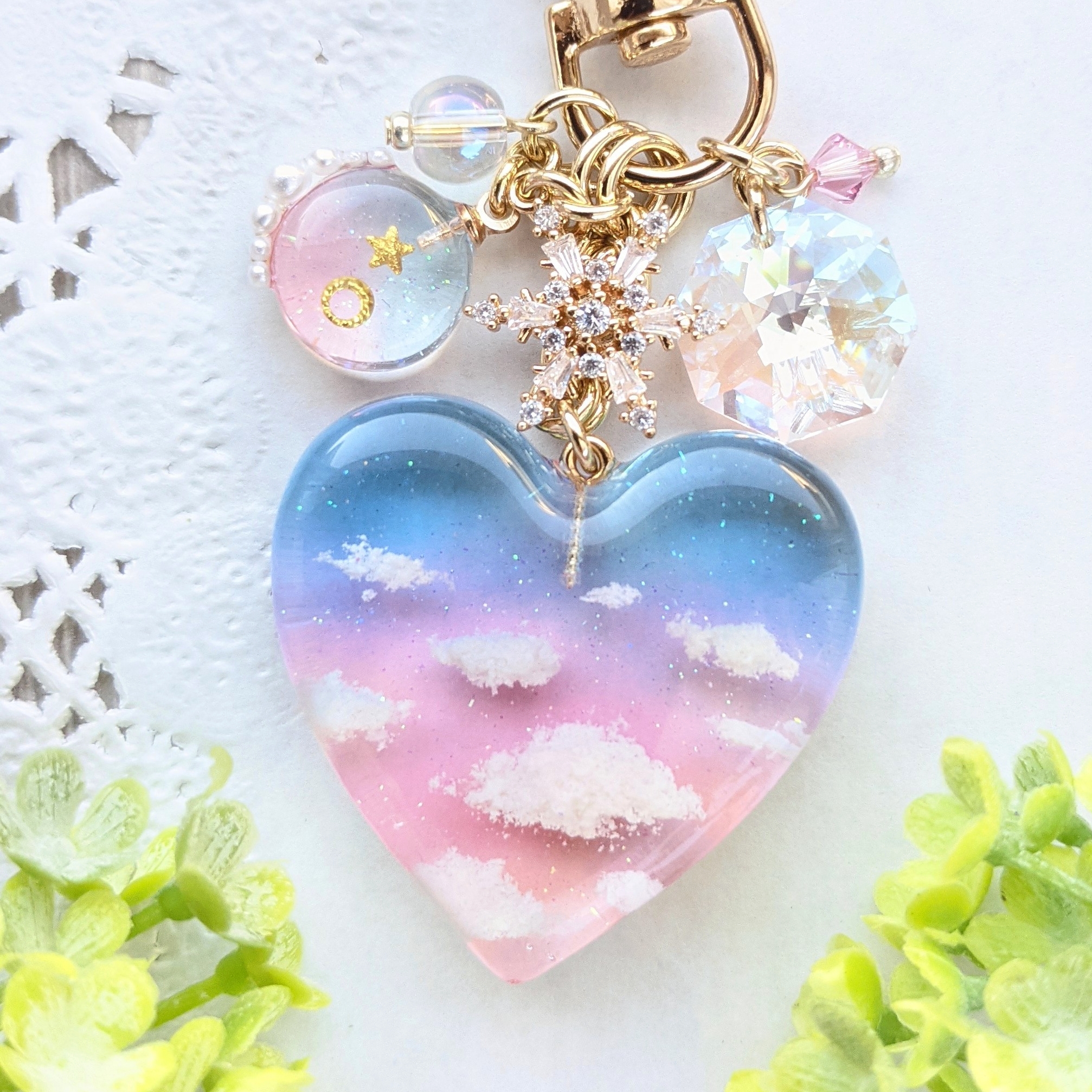 夕空ハートのキーホルダーの画像3