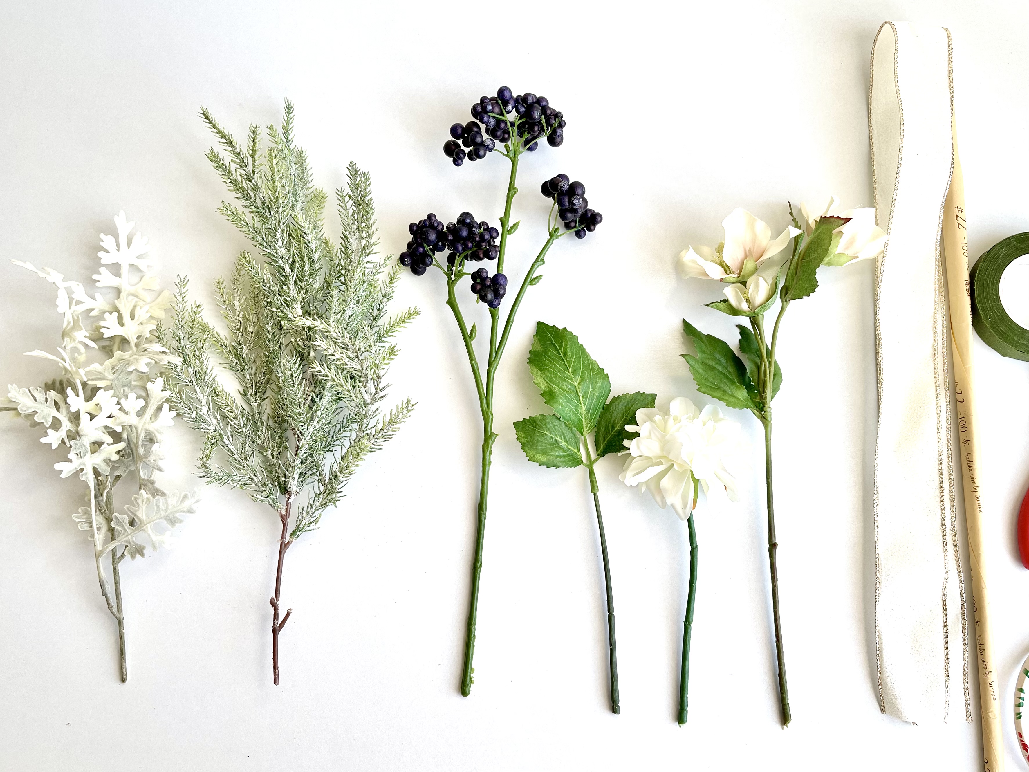 ホワイトクリスマススワッグ　キットの画像2