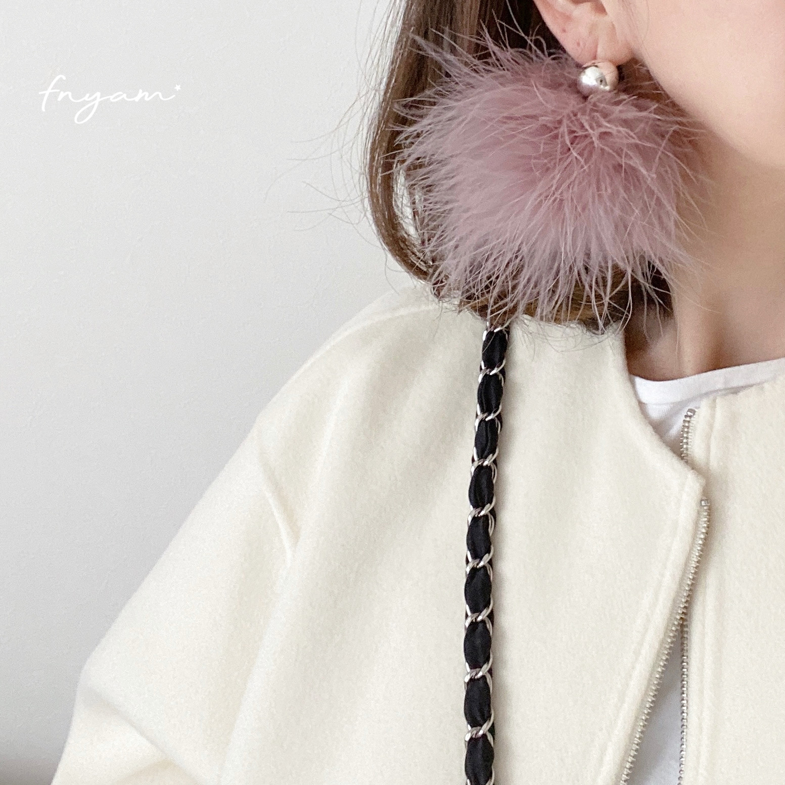 ふわふわマラボー♡ピアスキャッチの画像3