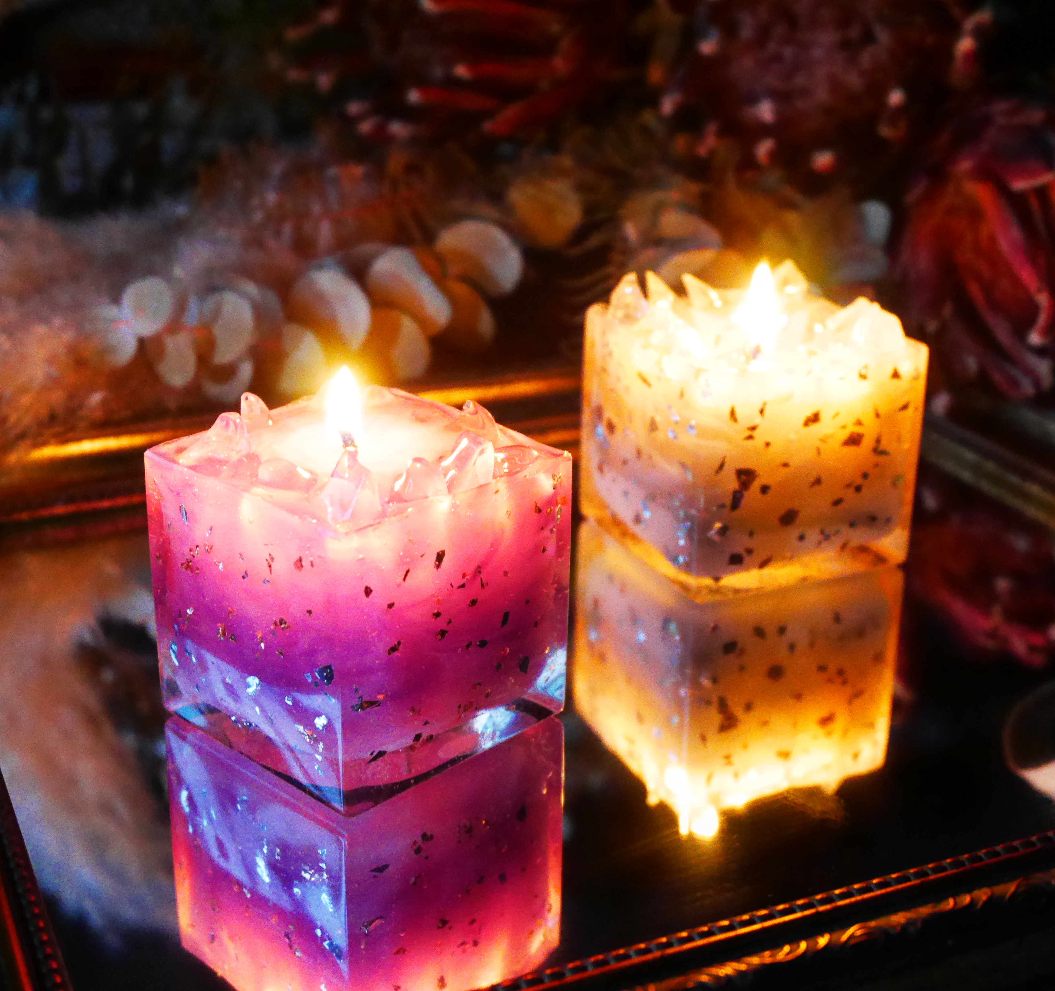 スプリンクルキャンドルの作り方【資材キット】※ライトブルー/バニラ購入ページの画像3