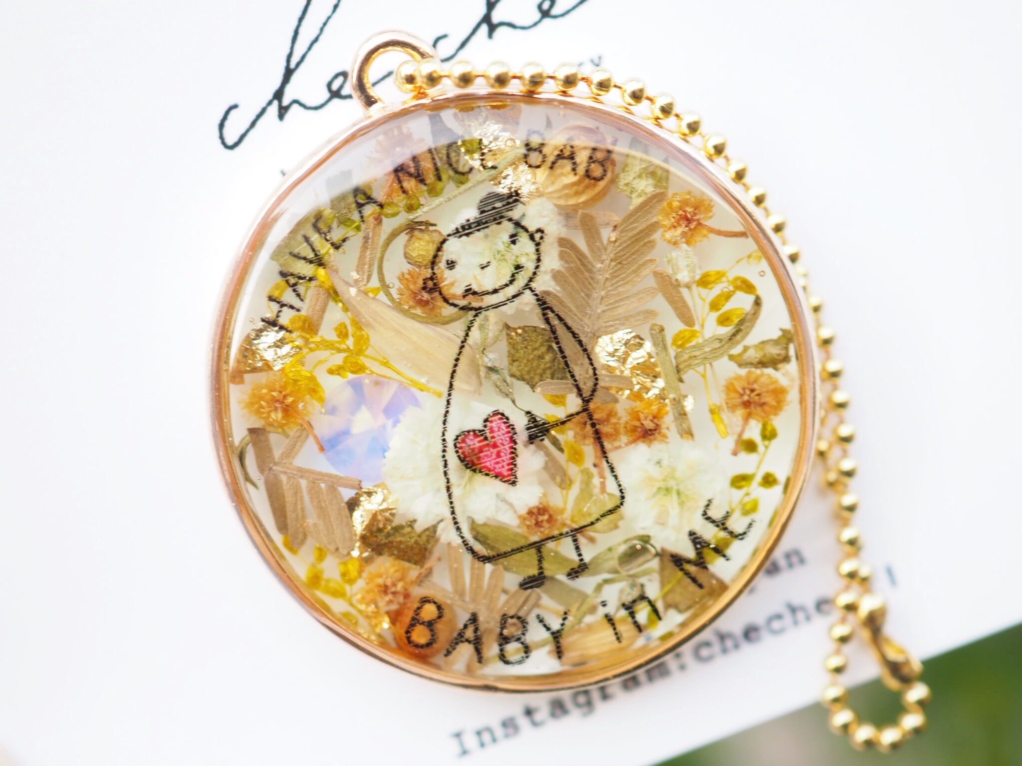 ボタニカルマタニティキーホルダーの画像2