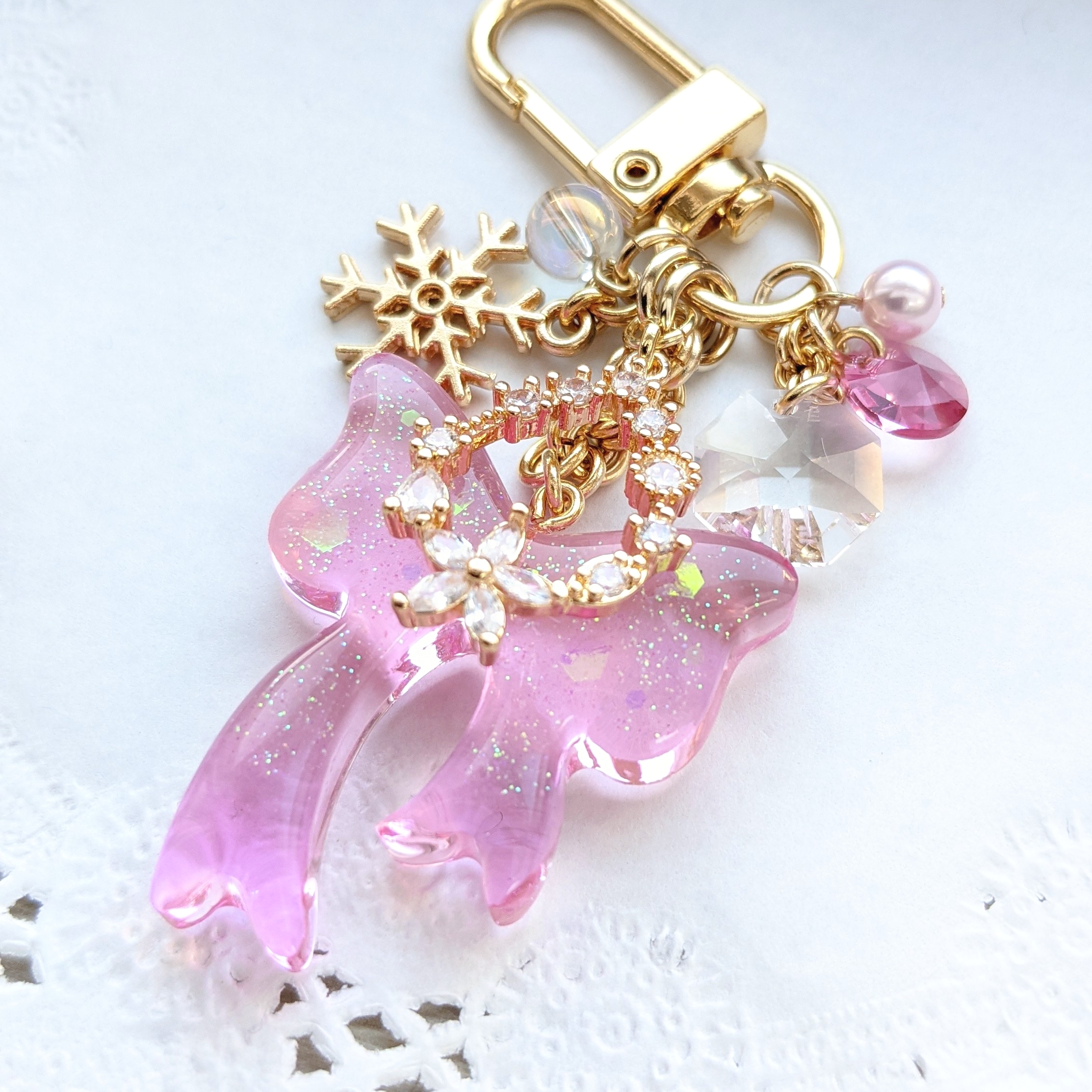 ピンクリボンのキーホルダーの画像2