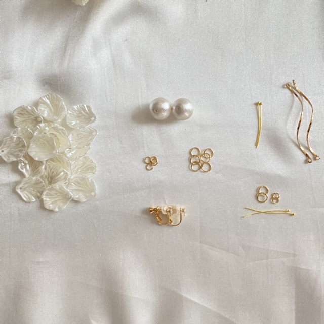 フラワータッセルのボタニカルピアスorイヤリングキットの画像2