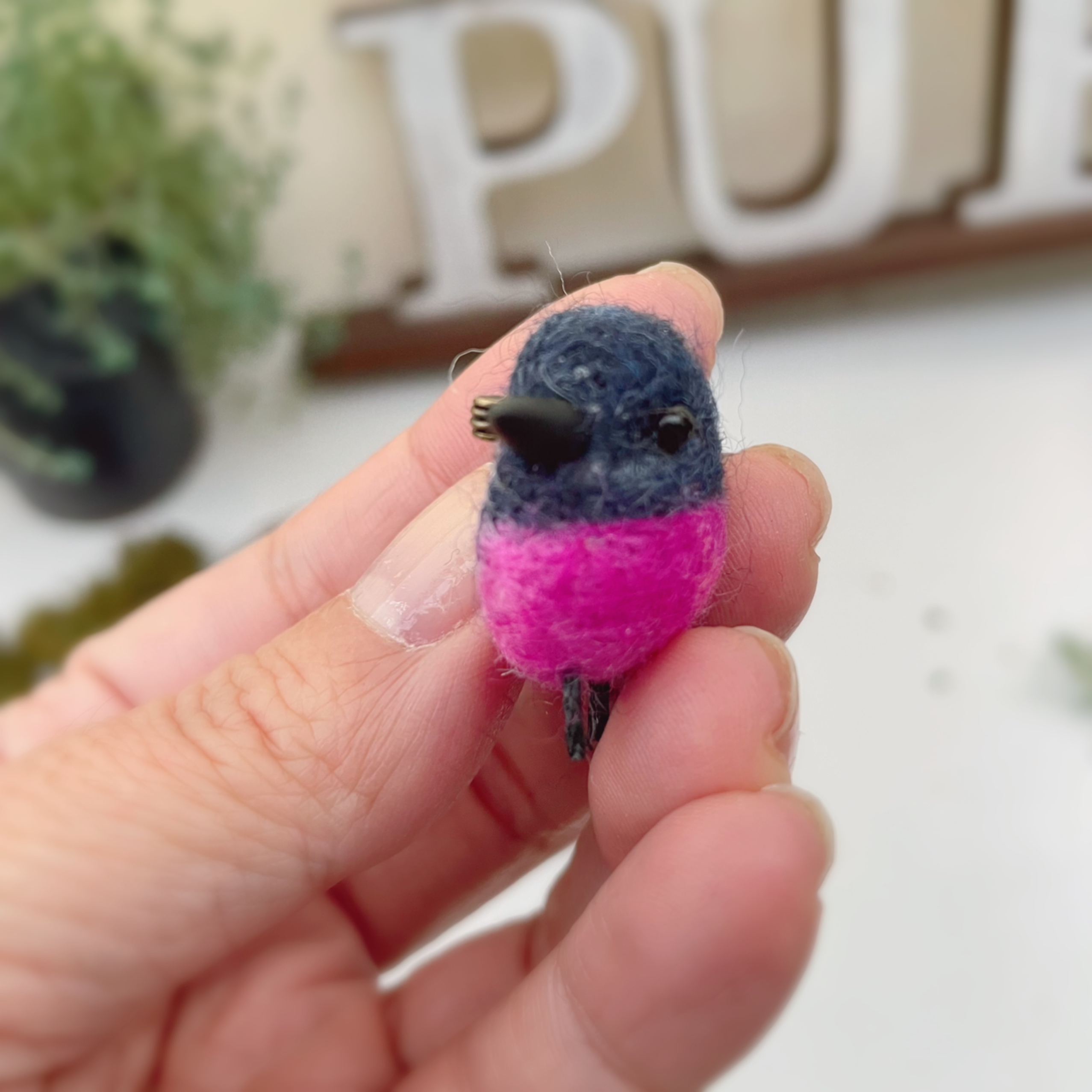 【mameバッチ】ピンクロビンの画像3