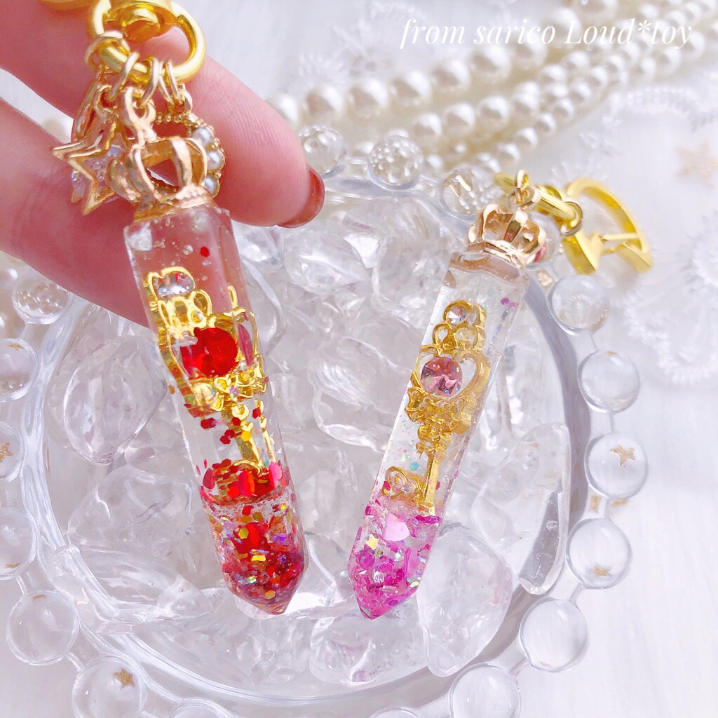 ハートの鍵🔑クリスタル/赤の画像3