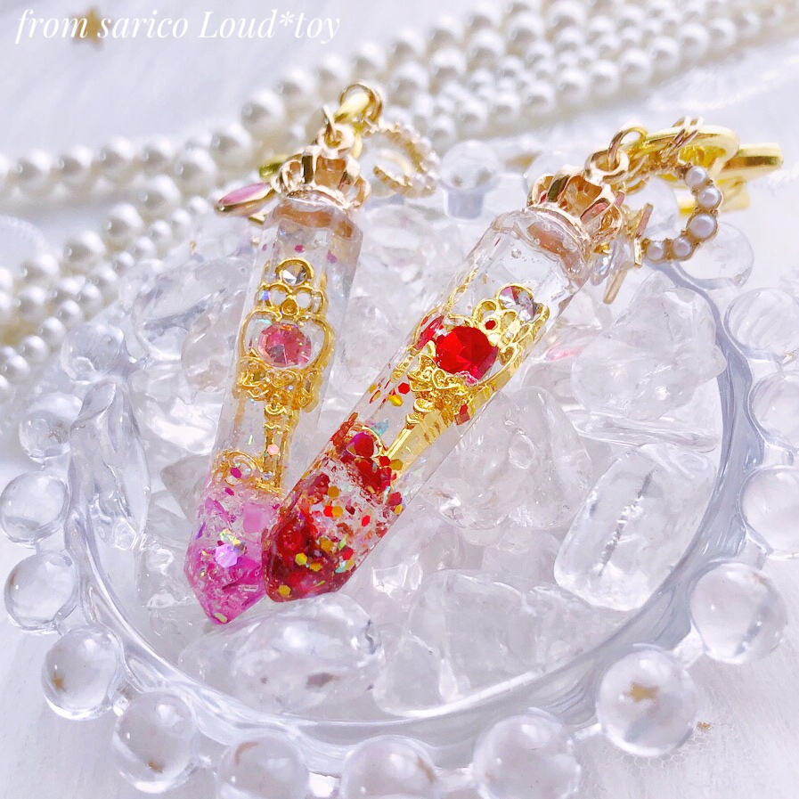 ハートの鍵🔑クリスタル/ピンクの画像2