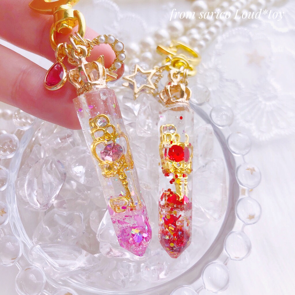 ハートの鍵🔑クリスタル/ピンクの画像3