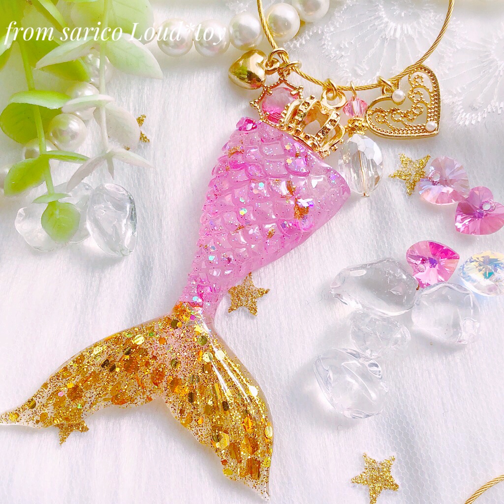天然石マーメイドチャーム🐚の画像2