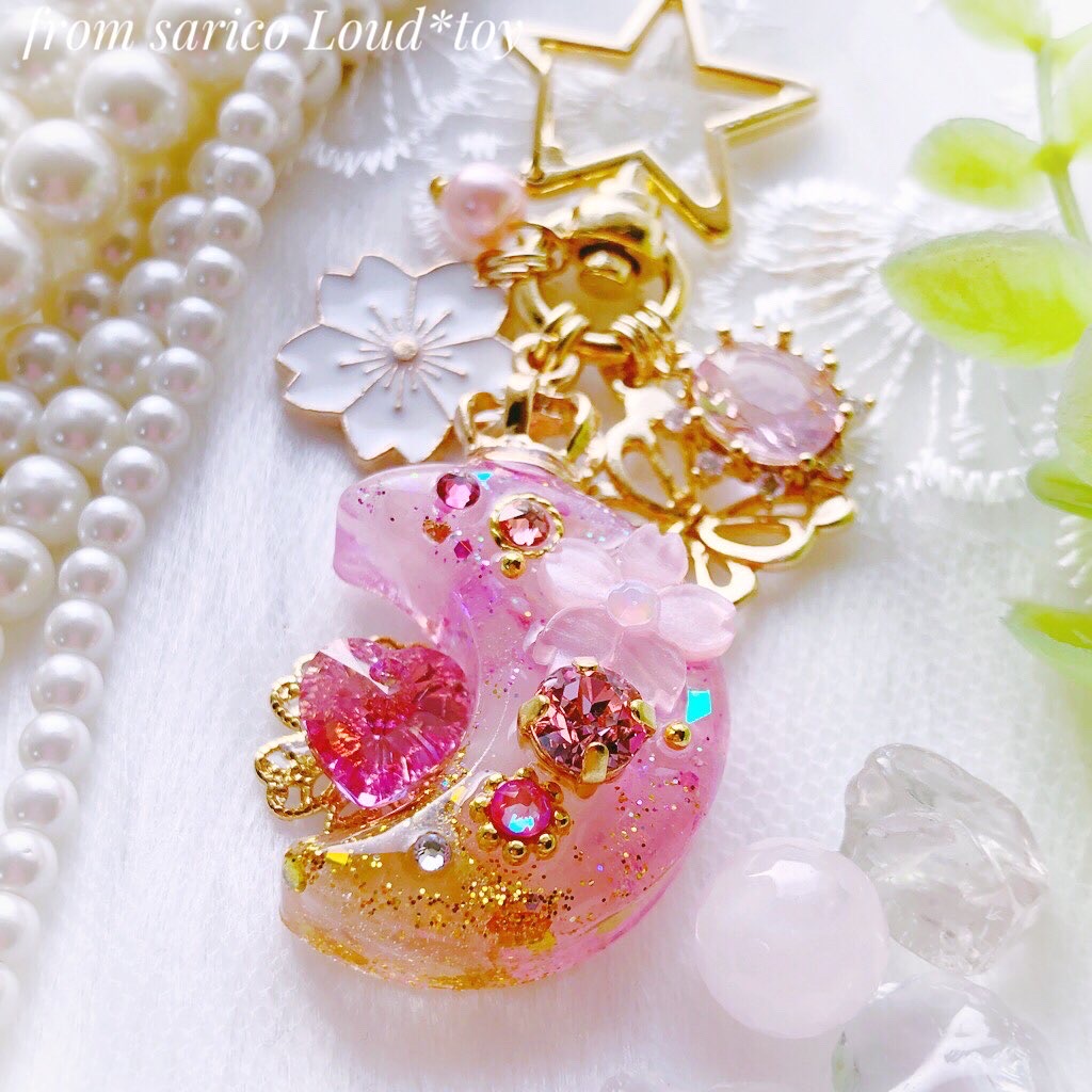 桜月チャーム🌸ローズクウォーツの画像2