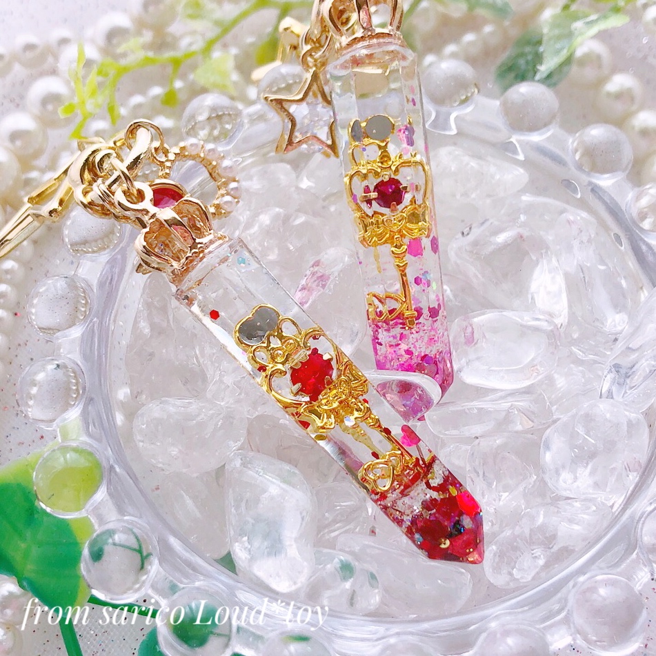 ハートの鍵🔑クリスタル/赤の画像3