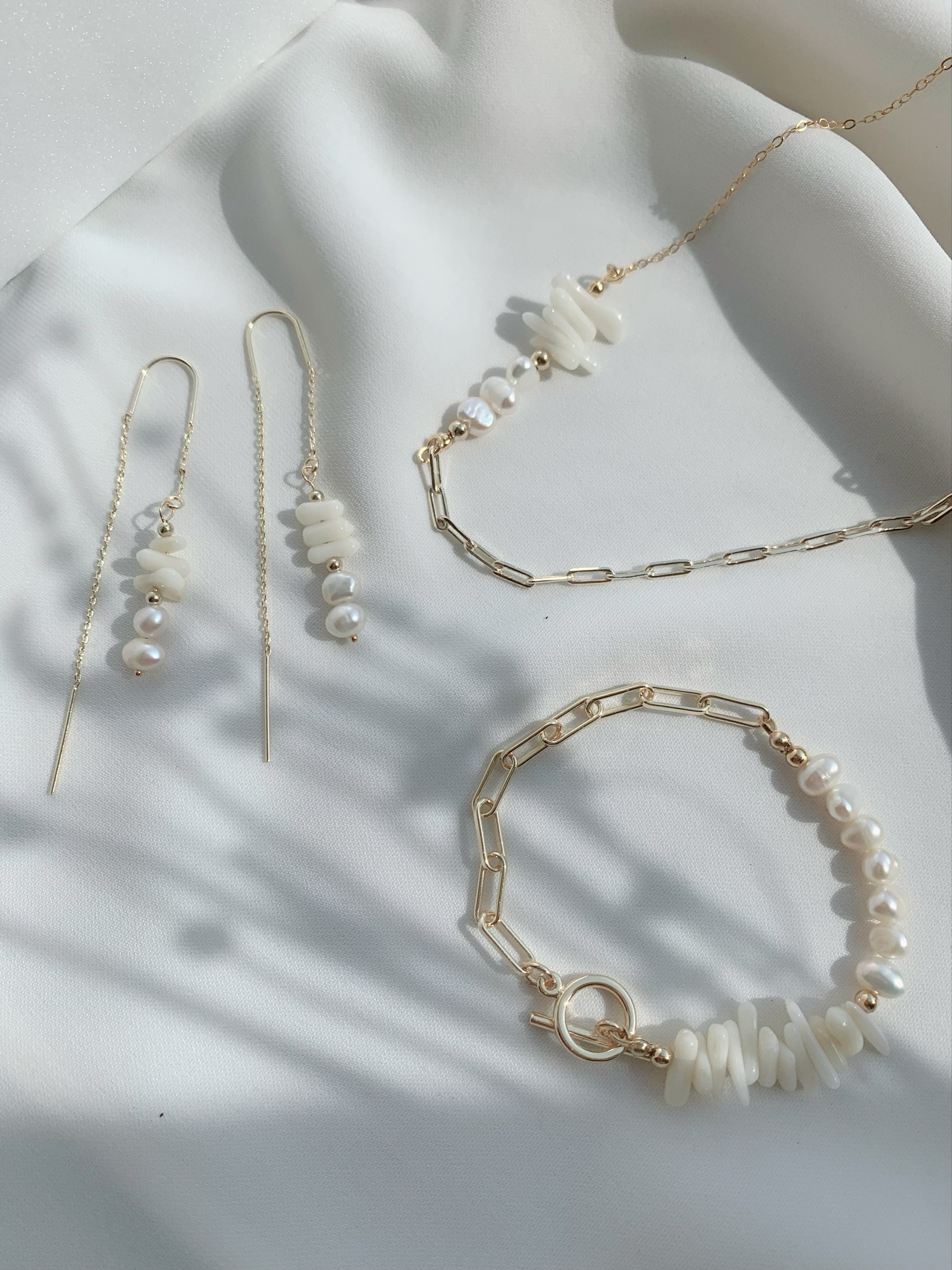 14kgf white coral pierce の画像6