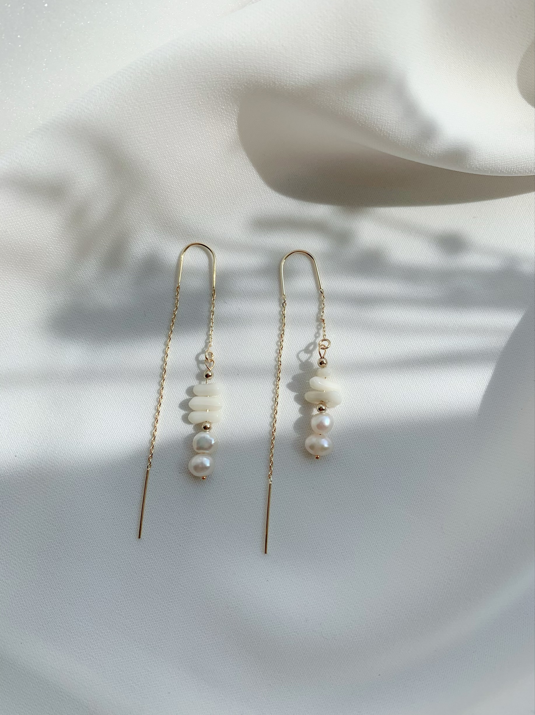 14kgf white coral pierce の画像7