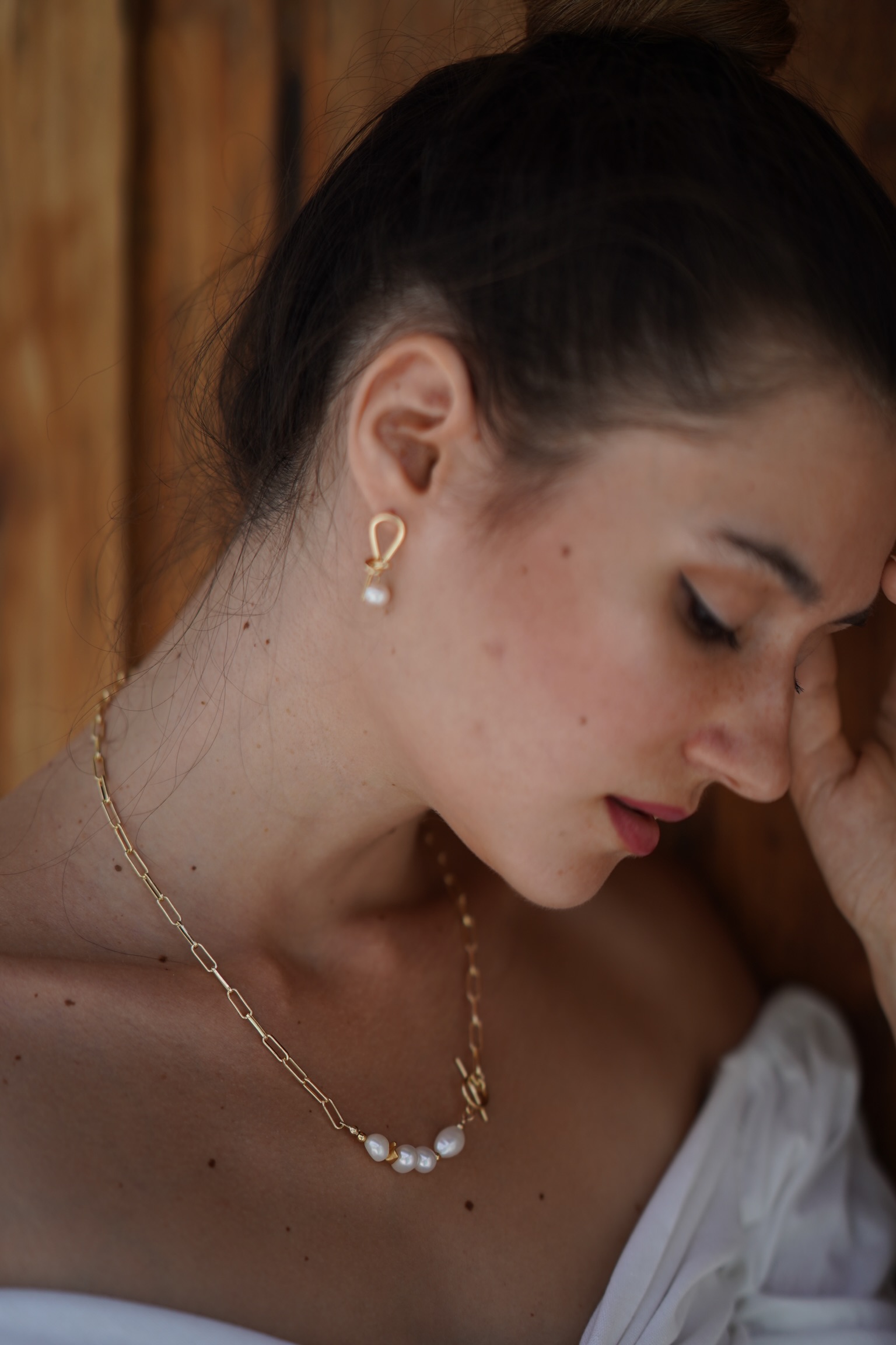 14kgf Mixed pearl necklace の画像3