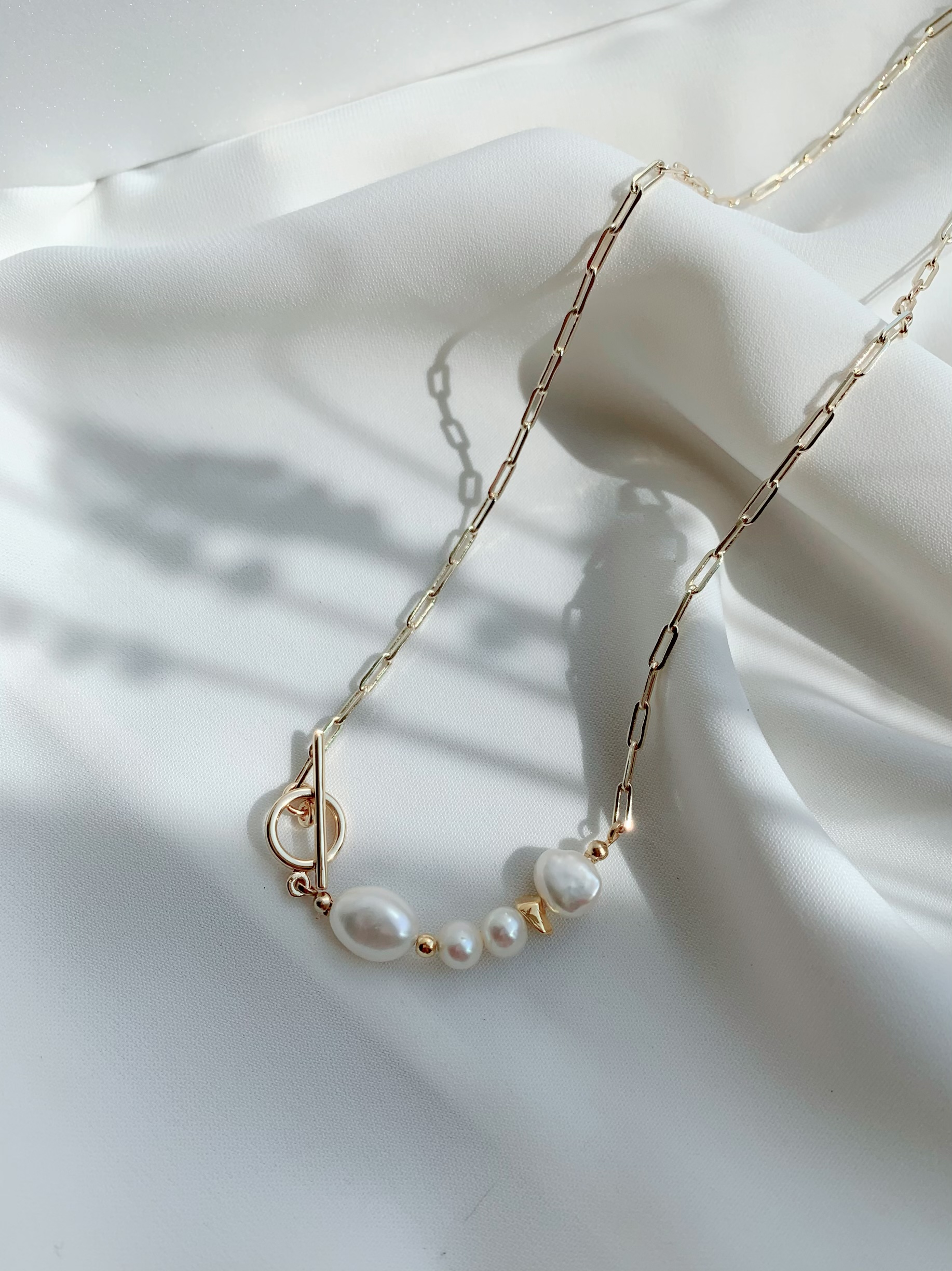 14kgf Mixed pearl necklace の画像5