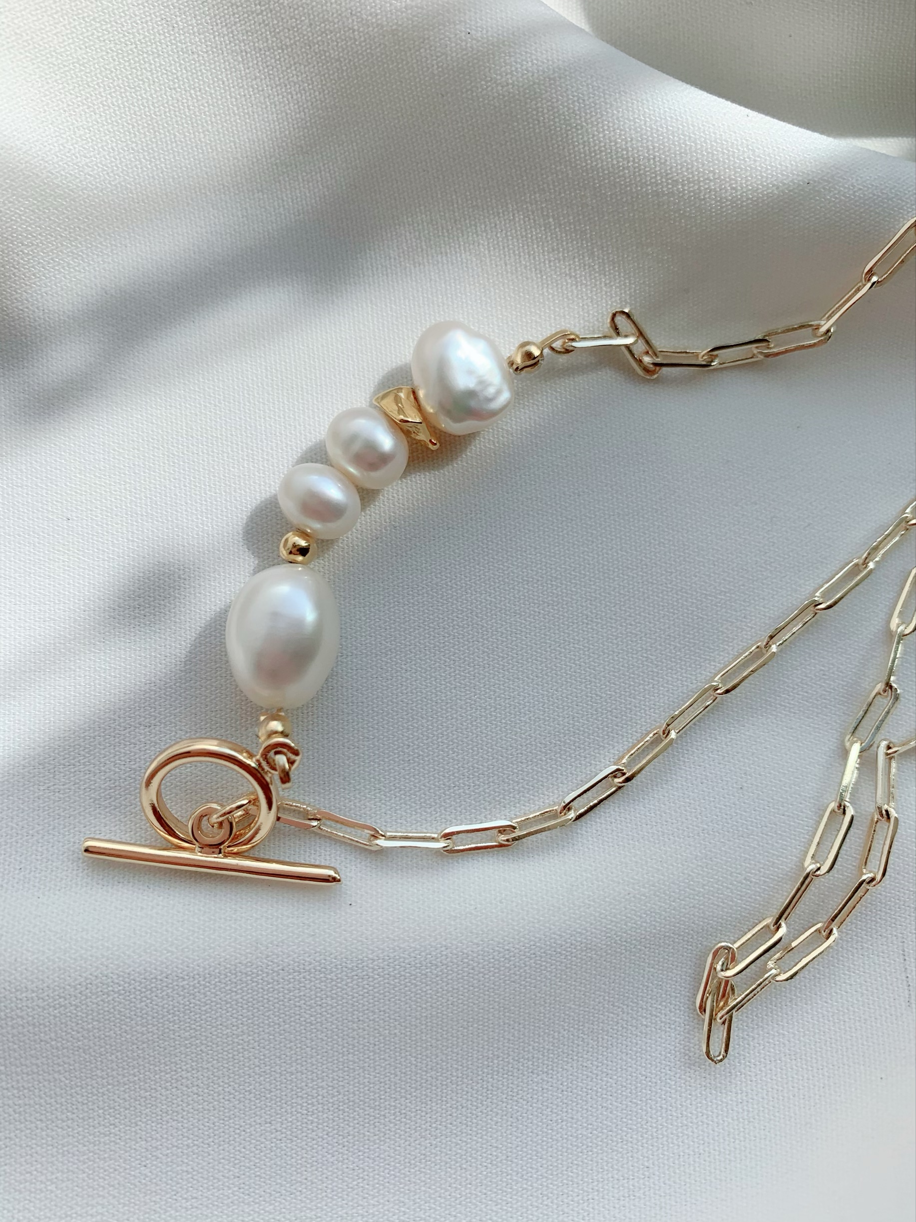 14kgf Mixed pearl necklace の画像6