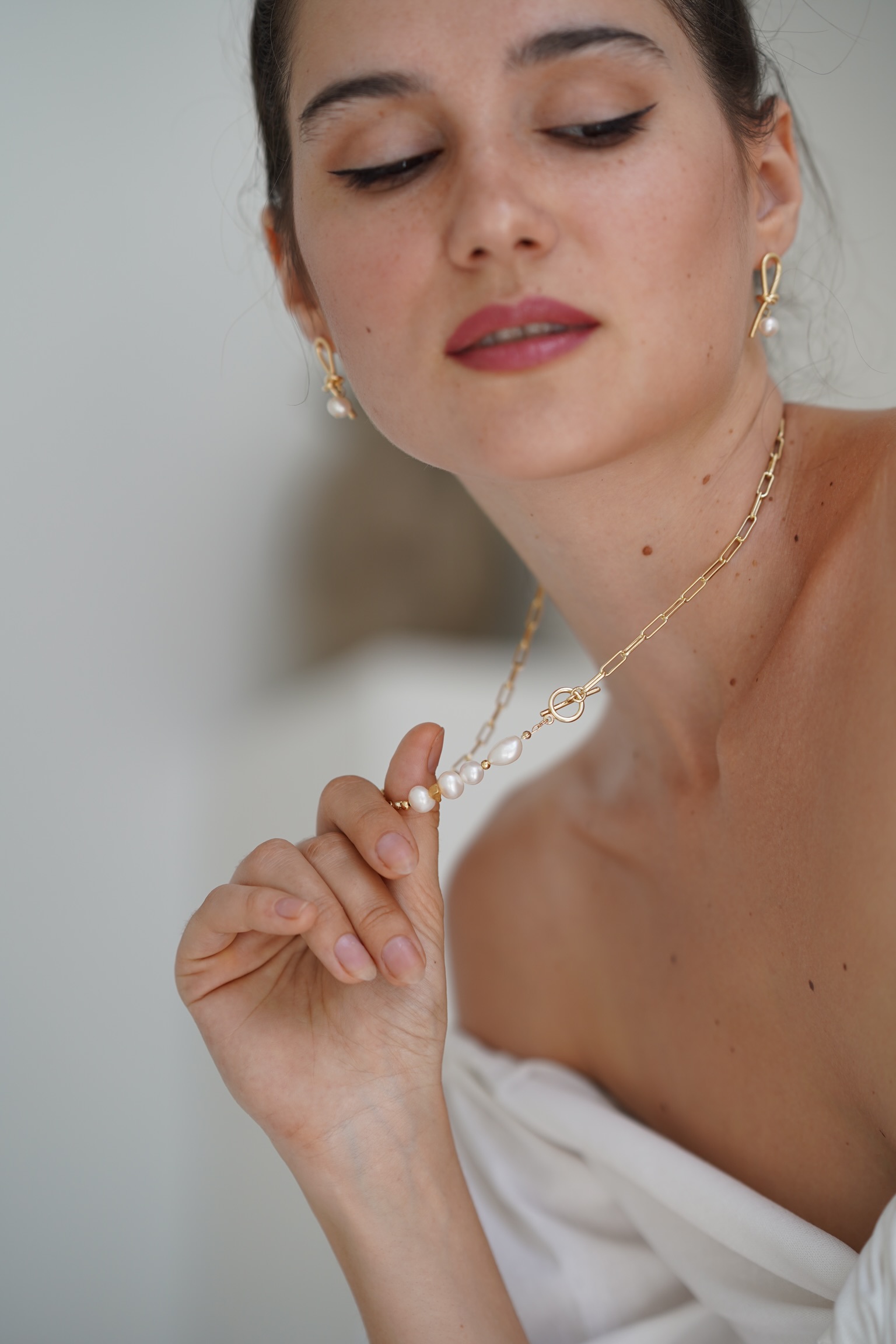 14kgf Mixed pearl necklace の画像8