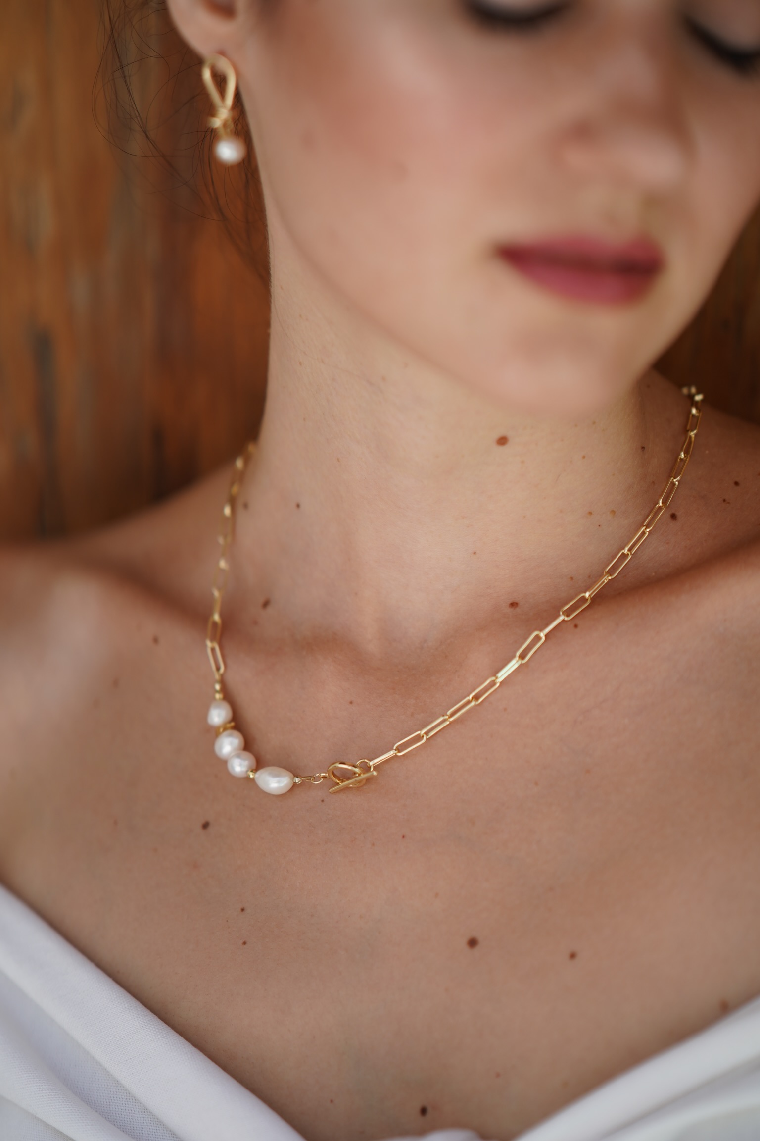 14kgf Mixed pearl necklace の画像9