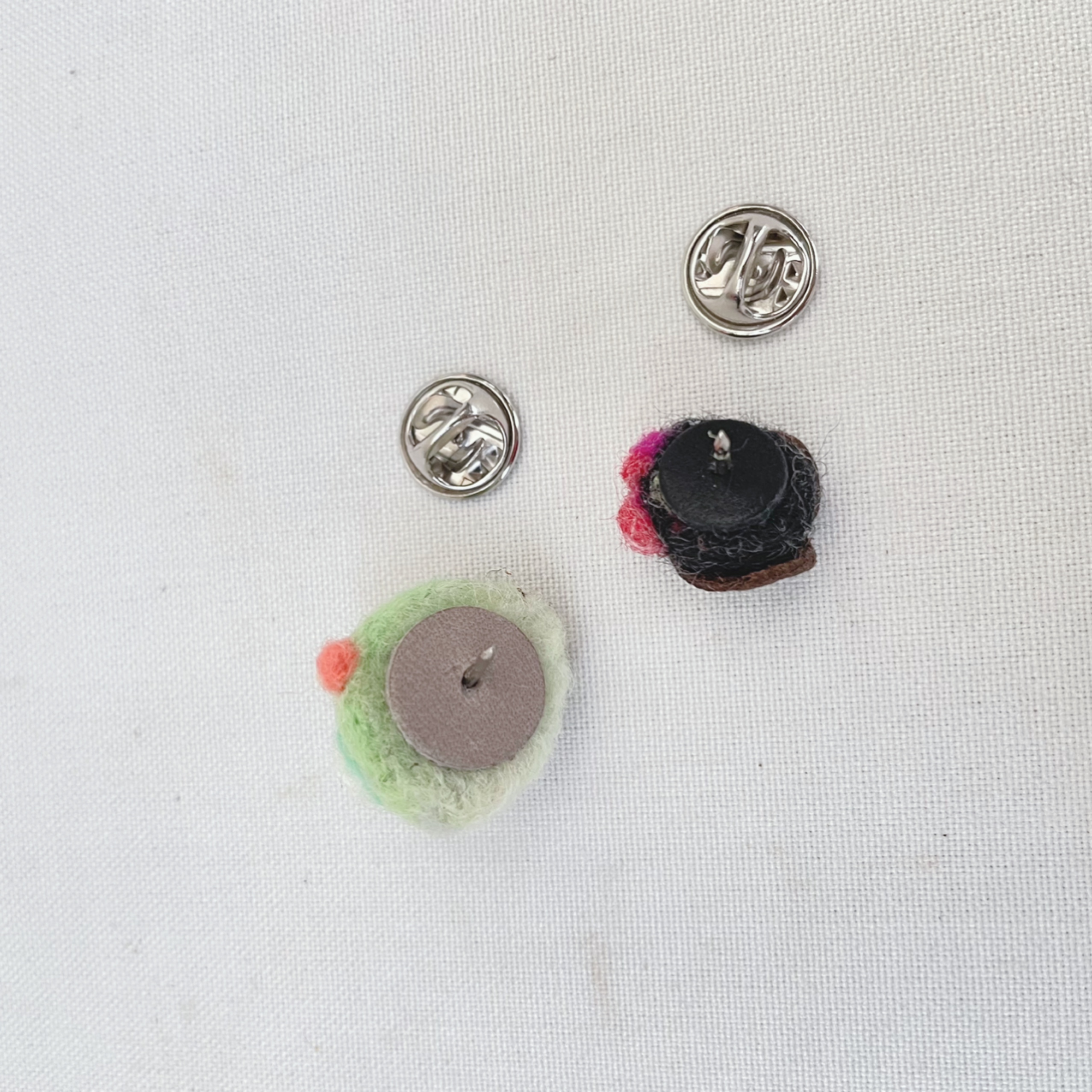 カメレオン＆ハエ　mameバッチセット【ピンバッチ】の画像4