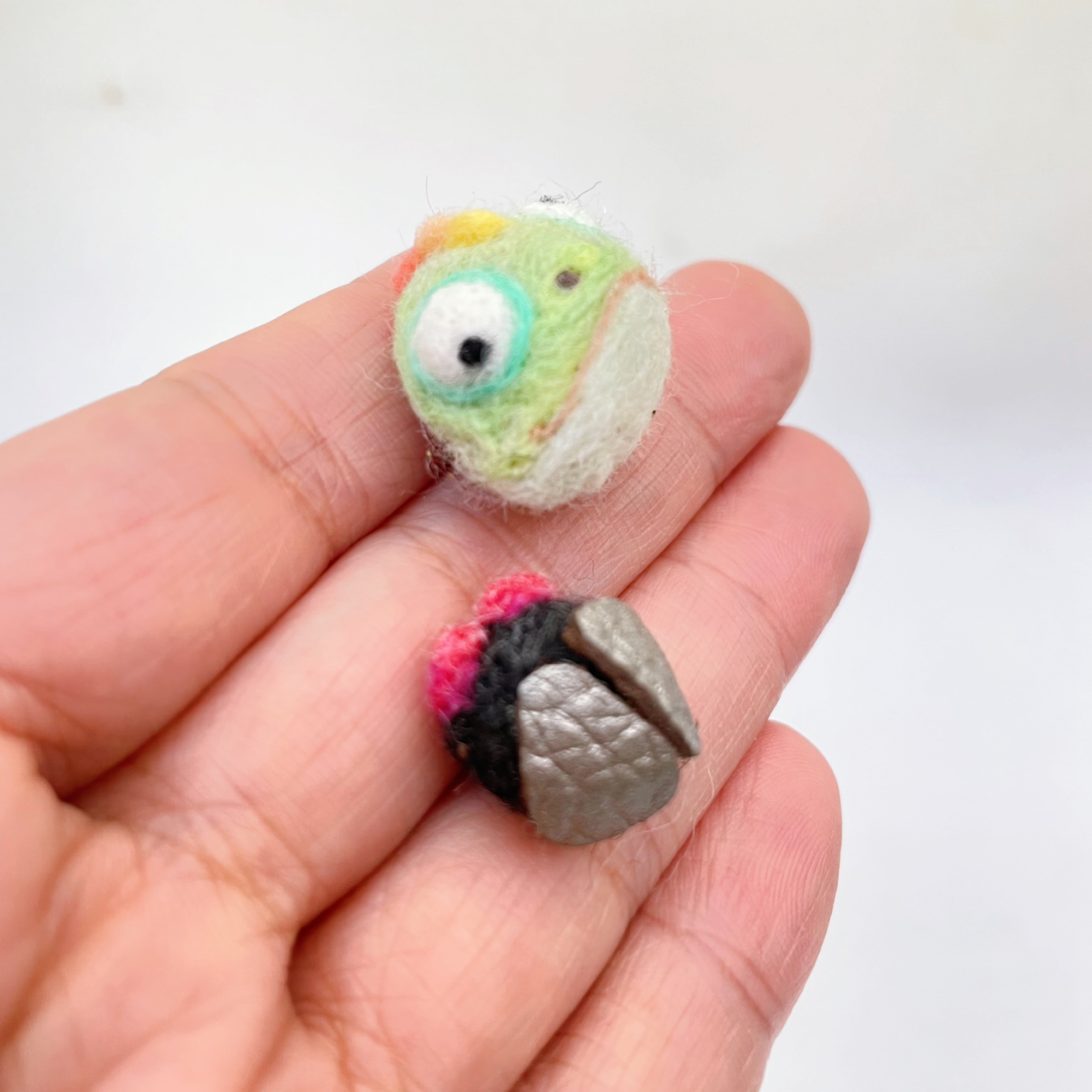 カメレオン＆ハエ　mameバッチセット【ピンバッチ】の画像5