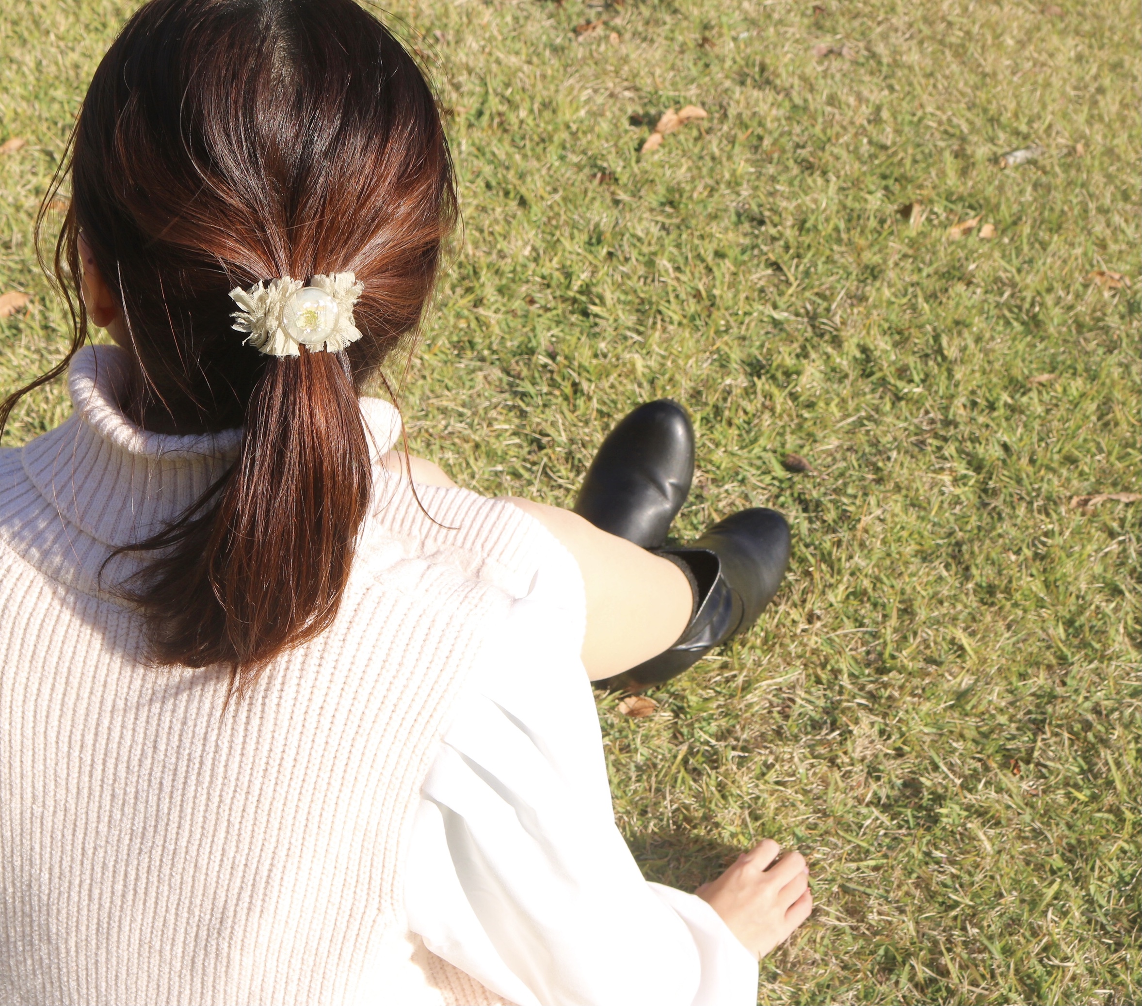 リンネル4月号掲載❁ふんわりカラーのポニーフックの画像3