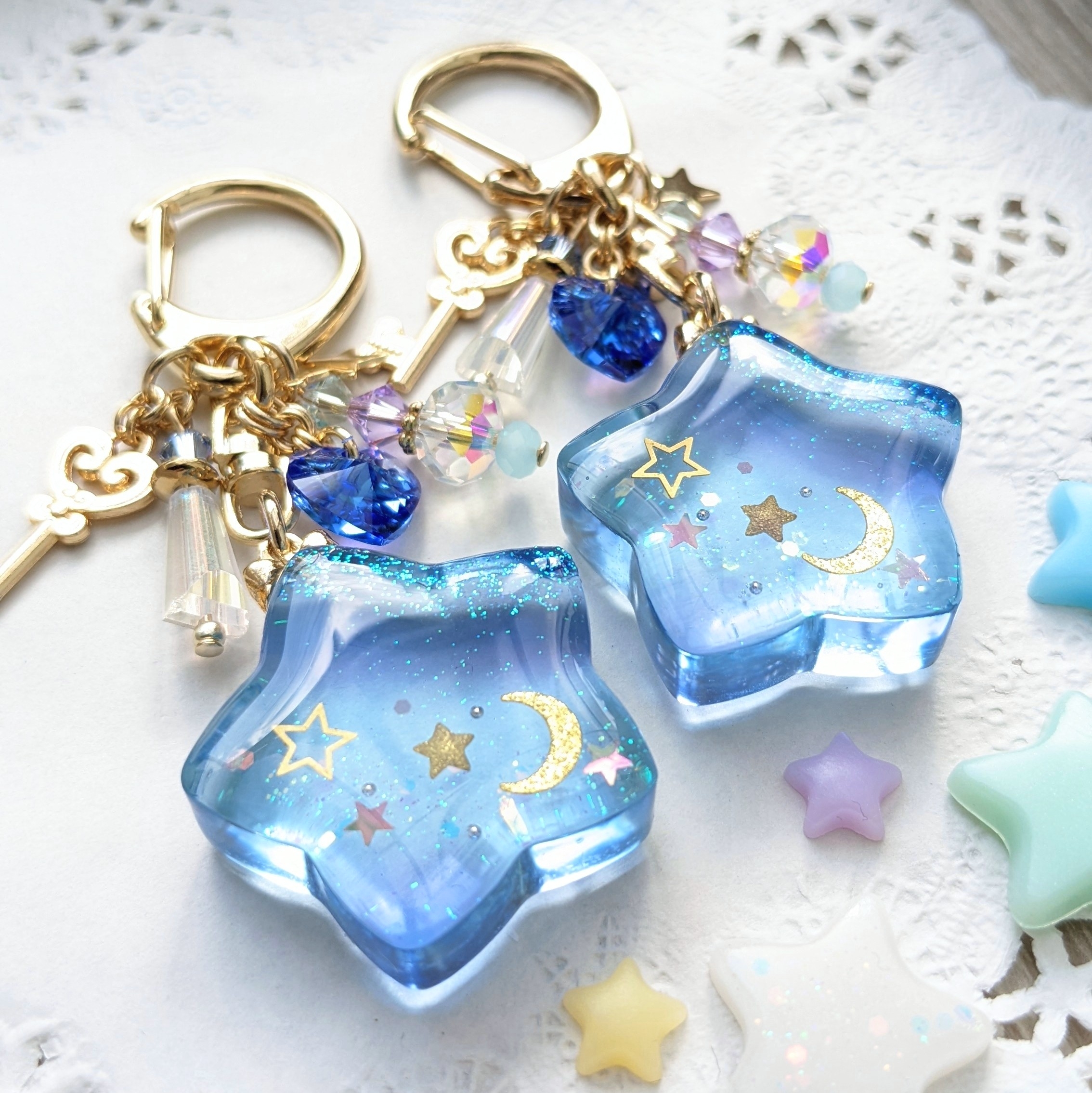 キラキラ星のキーチャーム の画像2