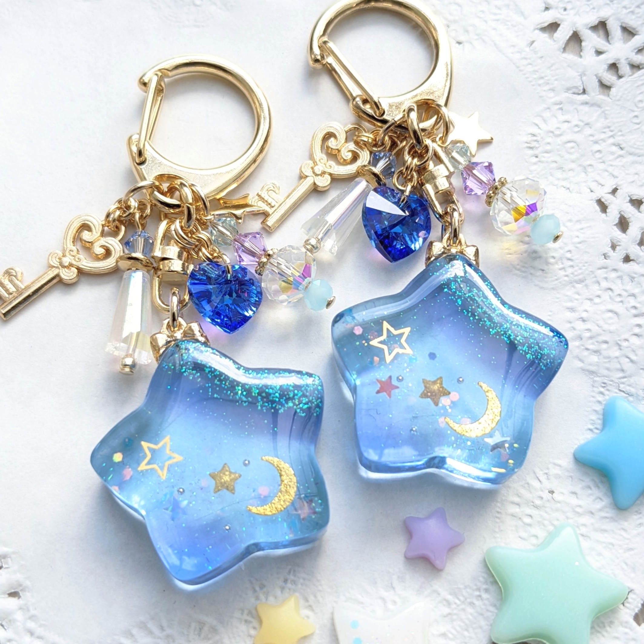 キラキラ星のキーチャーム の画像3
