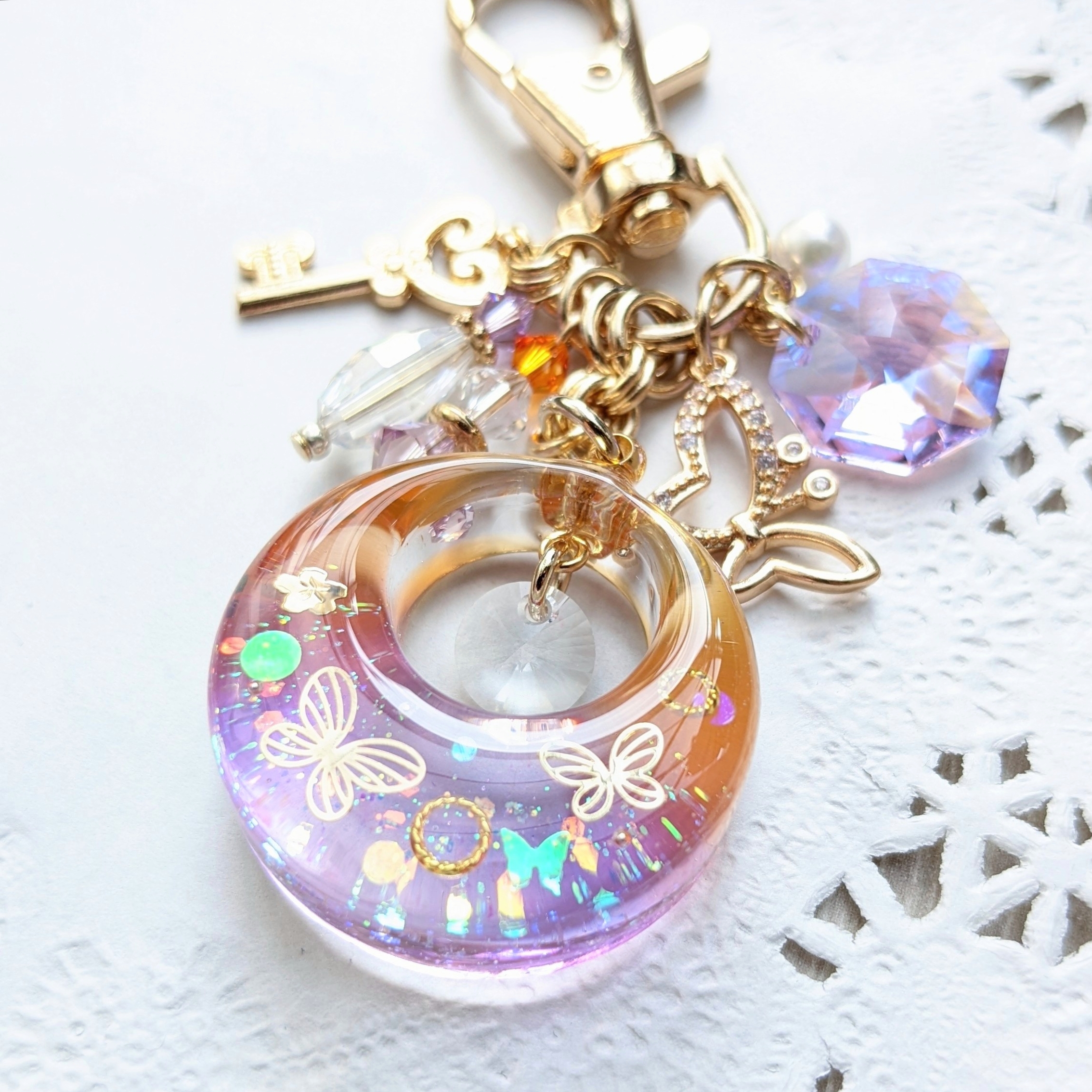 Spring butterflies (オレンジ✕パープル)の画像2