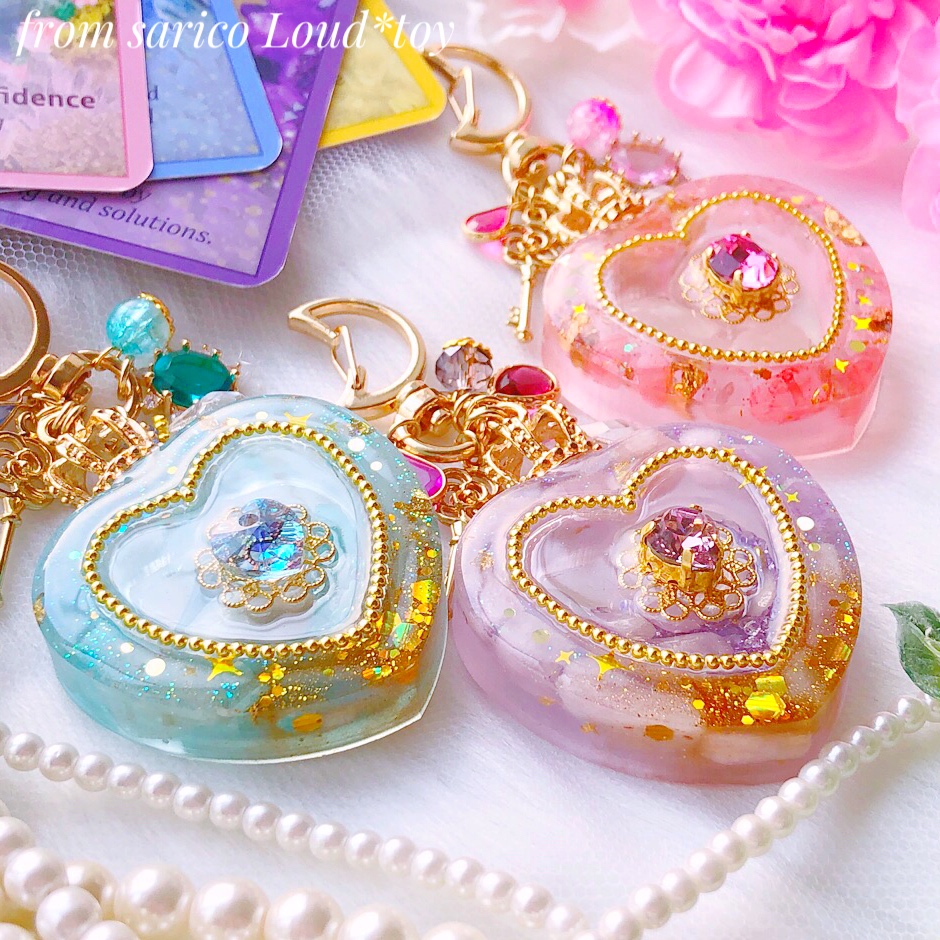 チェリークウォーツとローズクウォーツ🌙ハートシェイカーの画像3