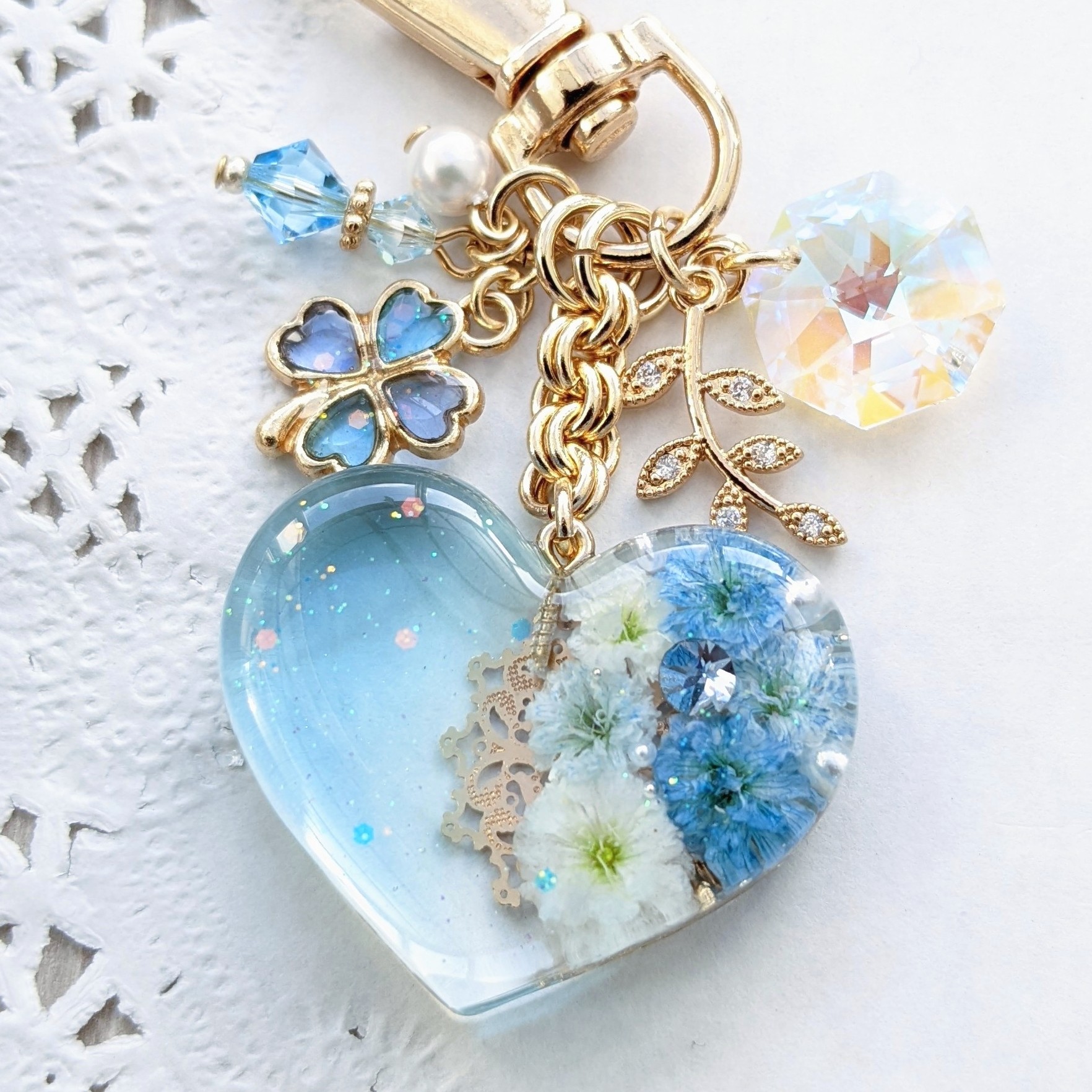 Baby's-breath heart (ブルー)の画像2