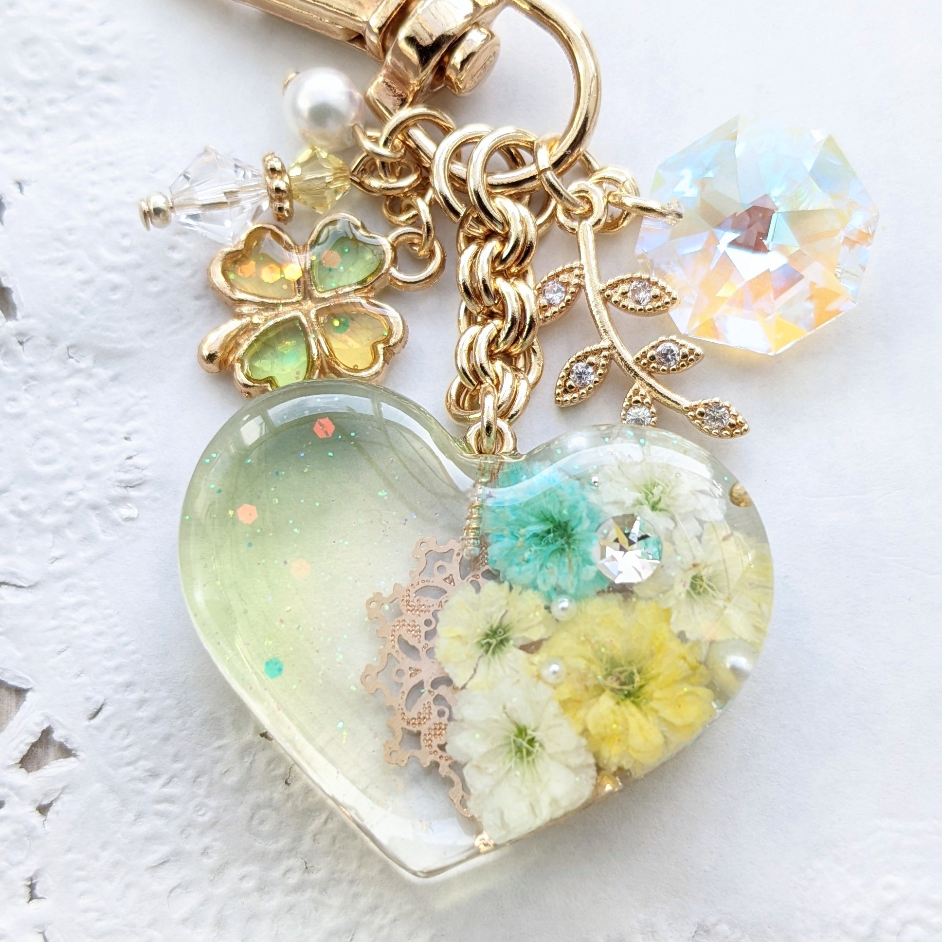 Baby's-breath heart (イエローグリーン)の画像2