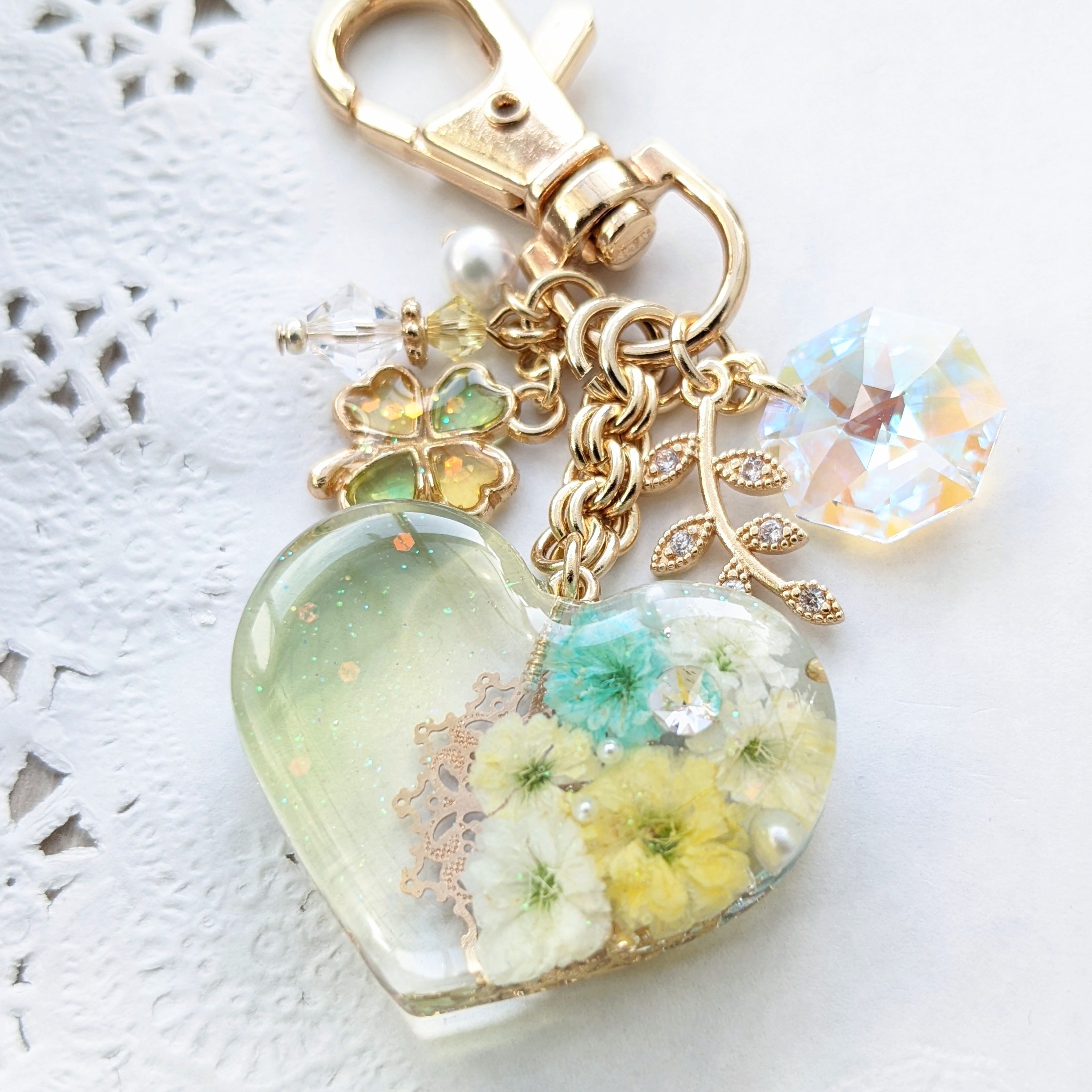 Baby's-breath heart (イエローグリーン)の画像3