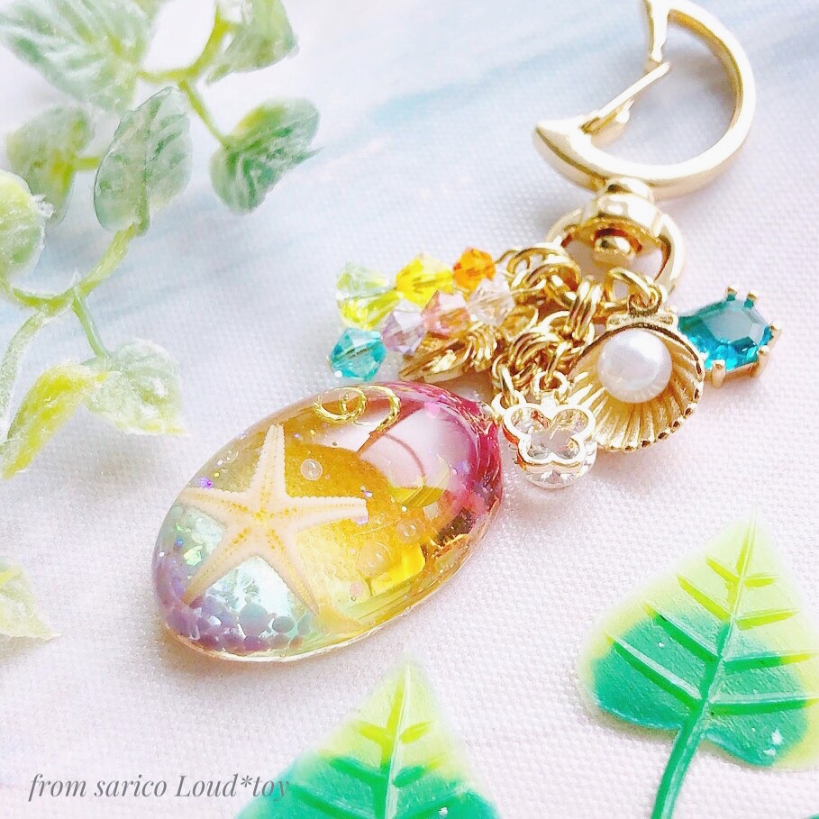 虹色海のオーバルチャームの画像4