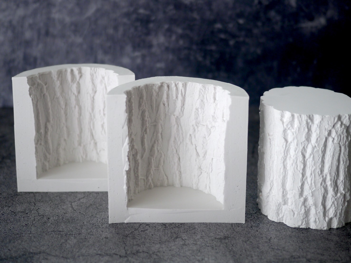 【受注製作】原型  丸太キャンドルBROWN 【Plaster Prototype】LOG CANDLE BROWNの画像3