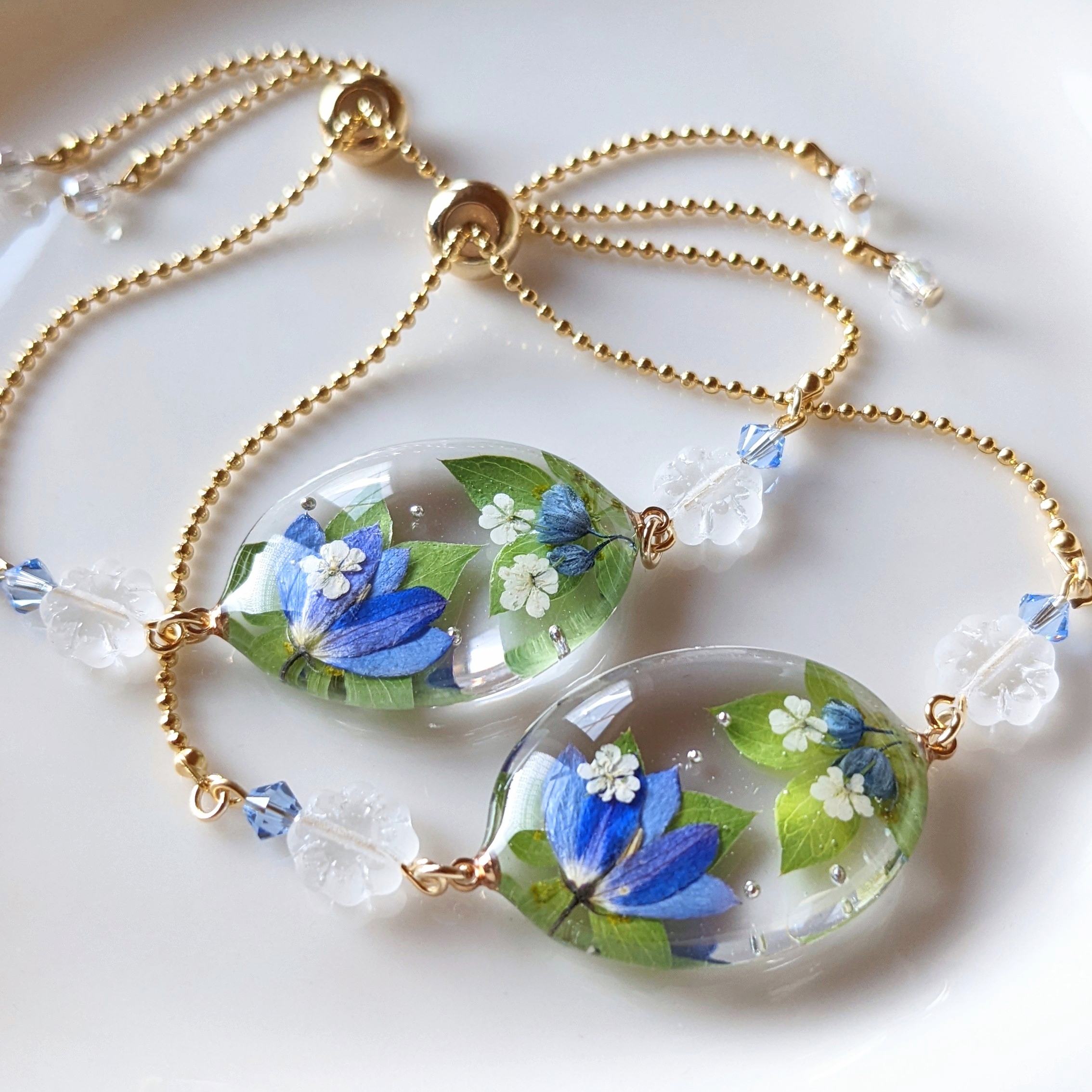 押し花のブレスレットの画像2