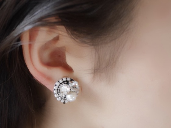 クレセントパール制作キット　（イヤリング・ピアス）の画像2