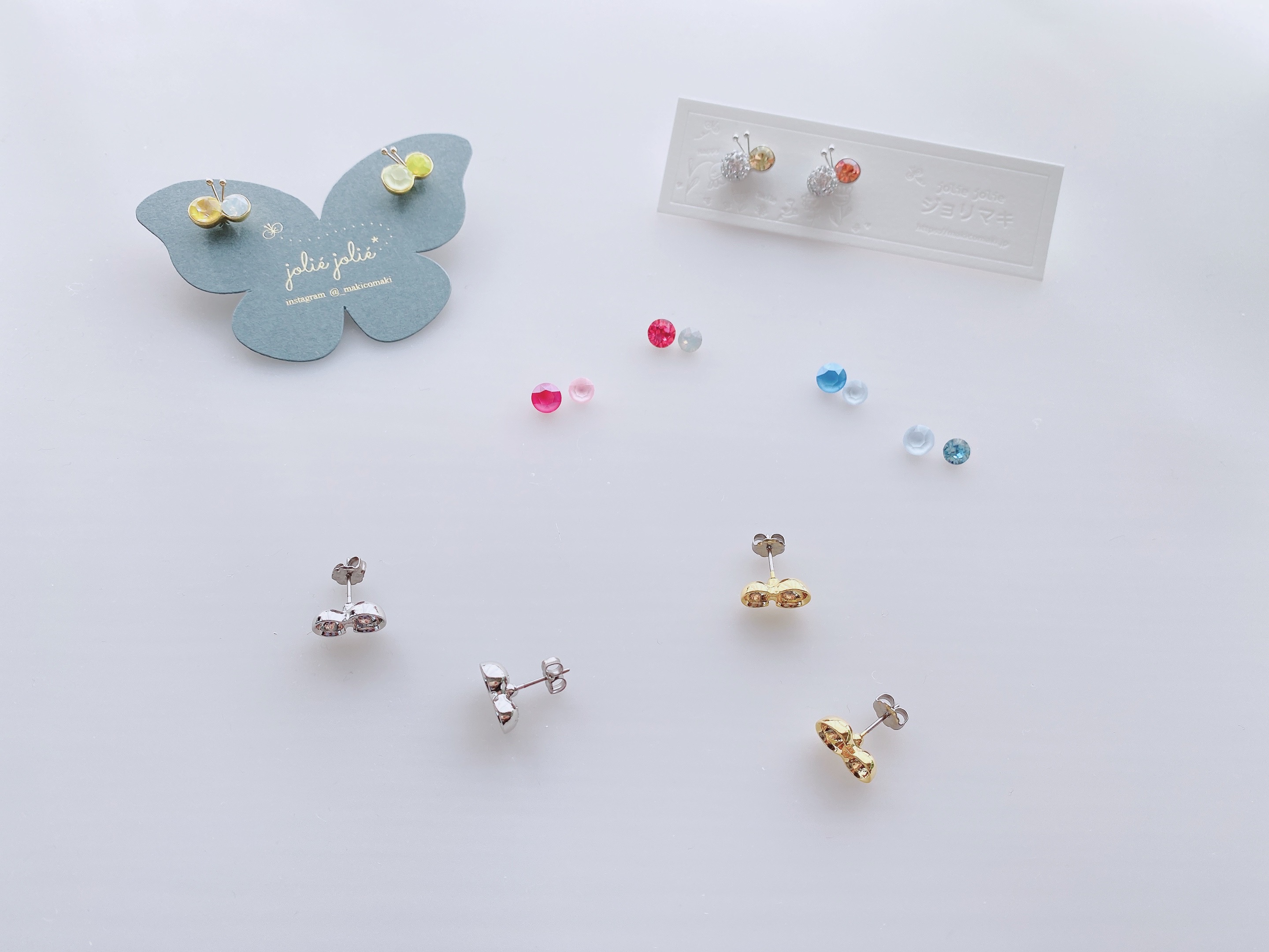 ちっこいこ。ジョリマキoriginal土台（イヤリング、ピアス用）の画像2