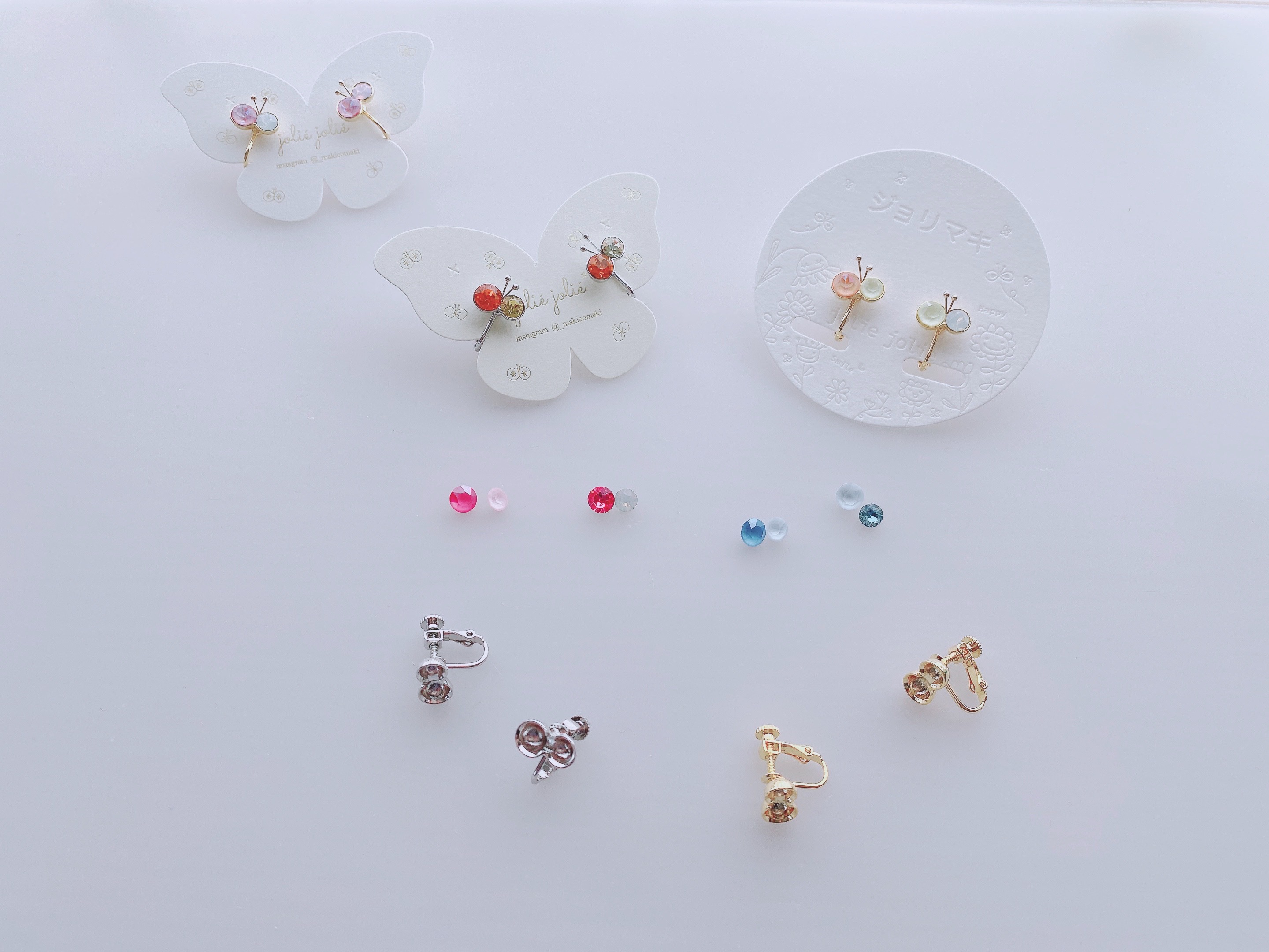 ちっこいこ。ジョリマキoriginal土台（イヤリング、ピアス用）の画像3