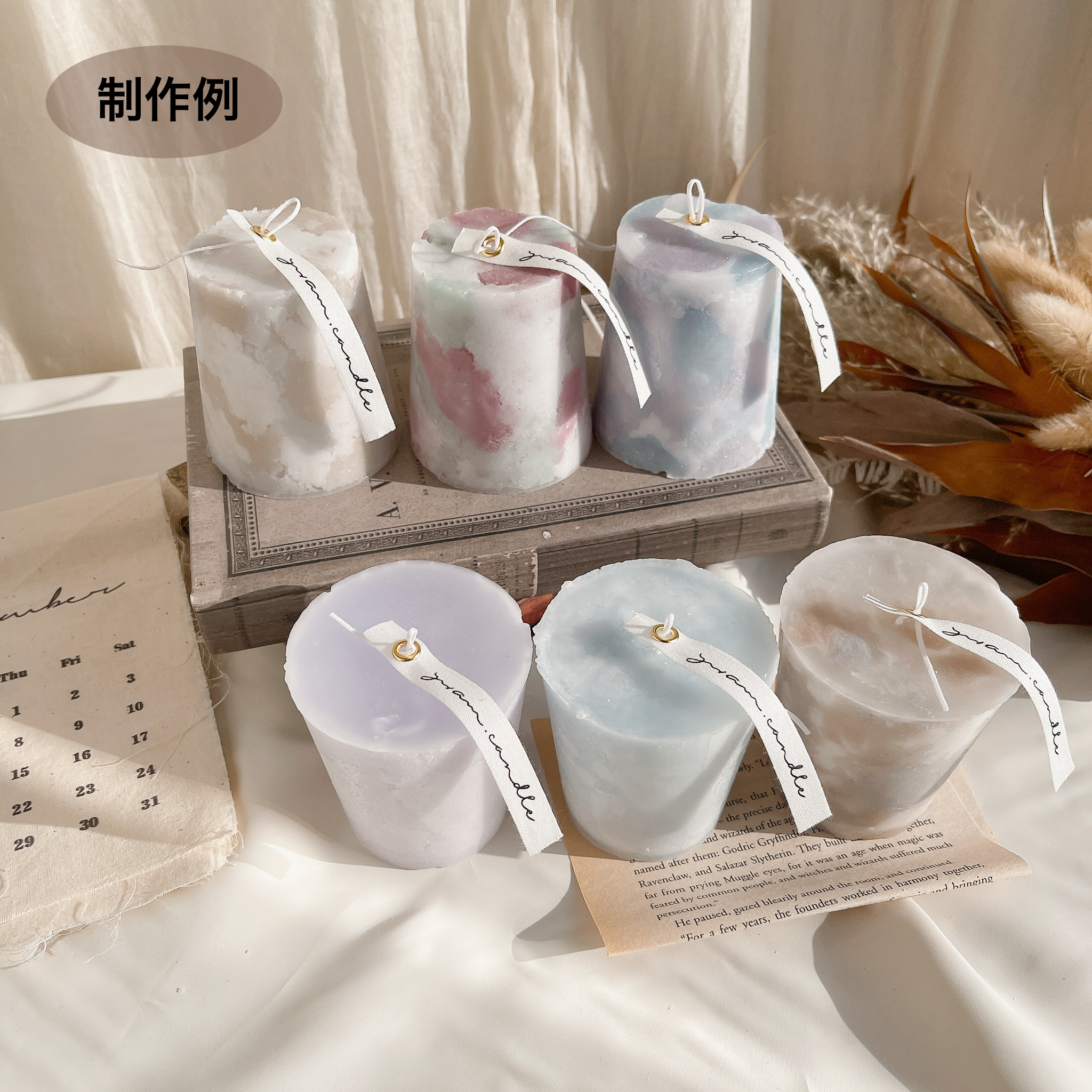 marble & mini candle 制作キット　1回分の画像3