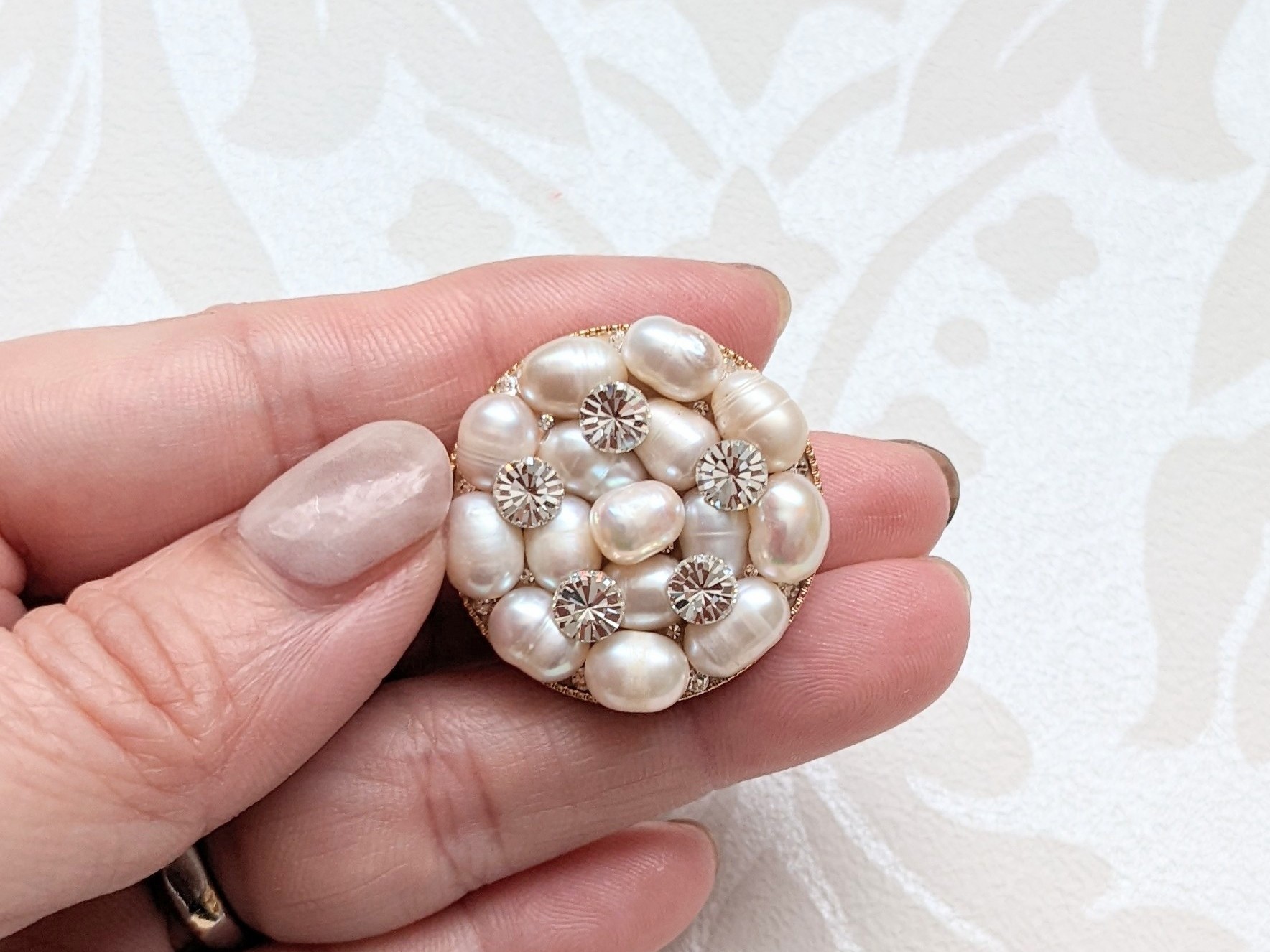 淡水パールブローチキットの画像2