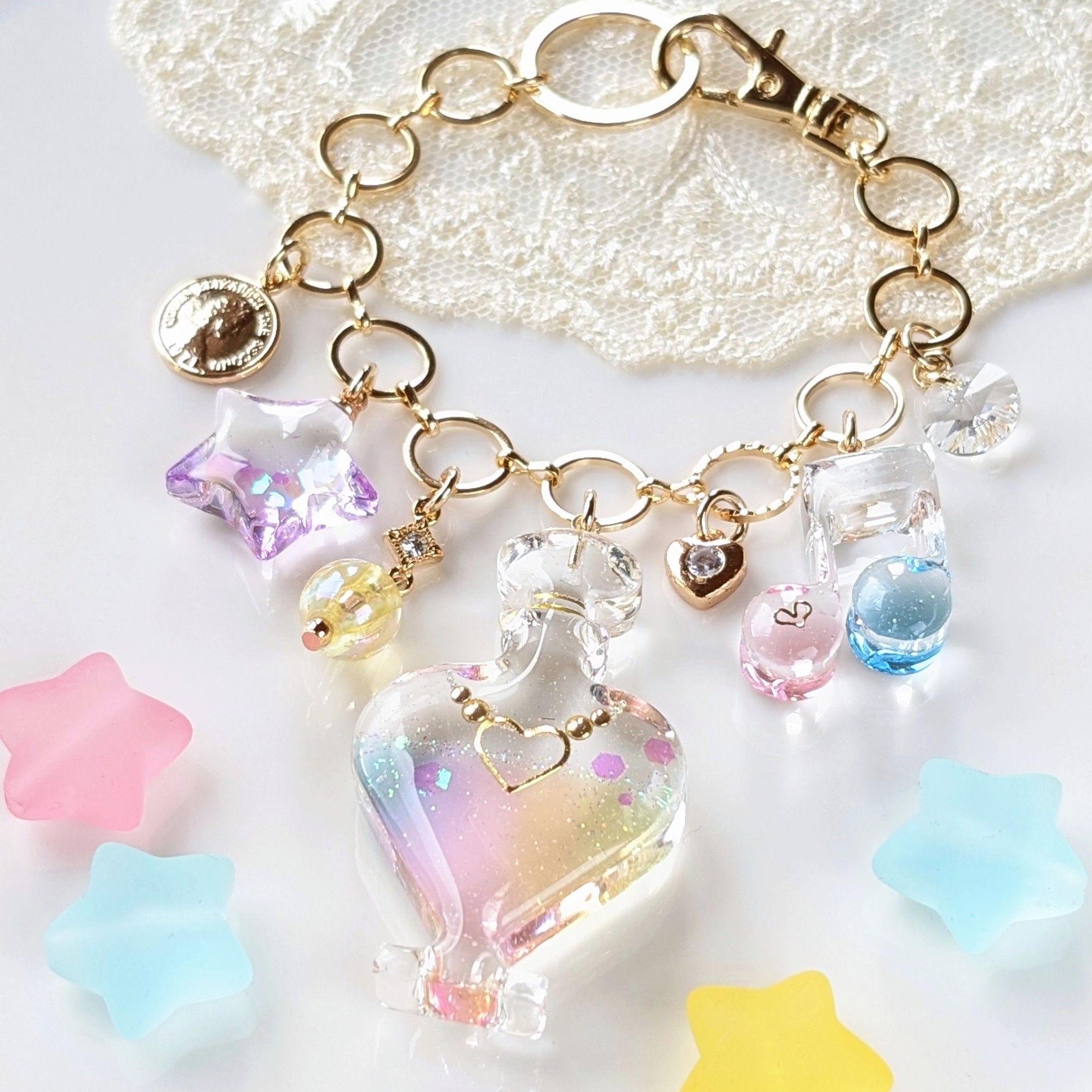 Perfume bottle bag charmの画像2