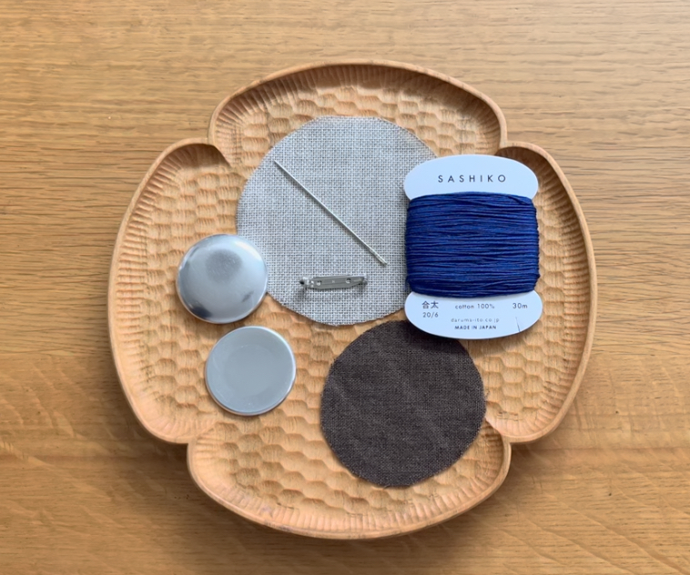 こぎん刺しブローチキットの画像2