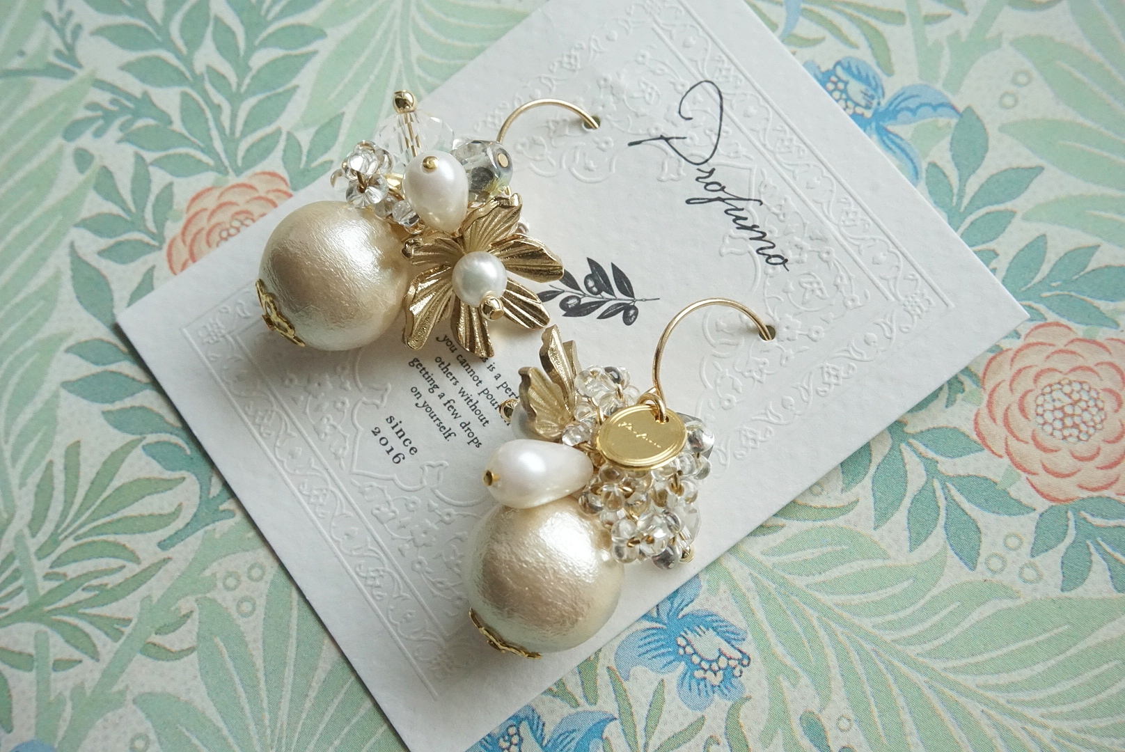 フラワーブーケ ピアスの画像2